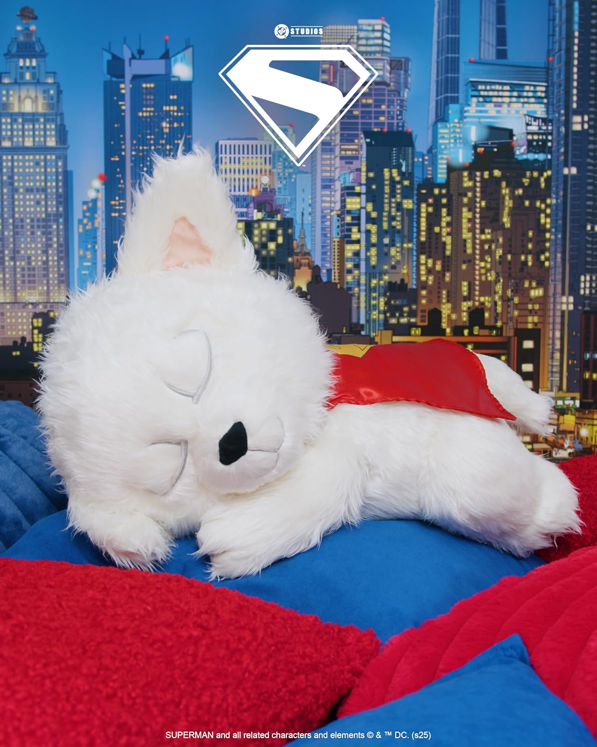 Jazwares DC Superman Sleeping Krypto - Peluche coleccionable de 18...
