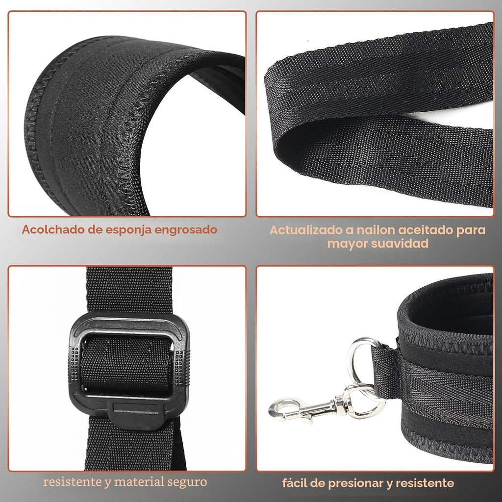 Sex Bondage BDSM Kit de restricciones de cama con esposas del cuell...
