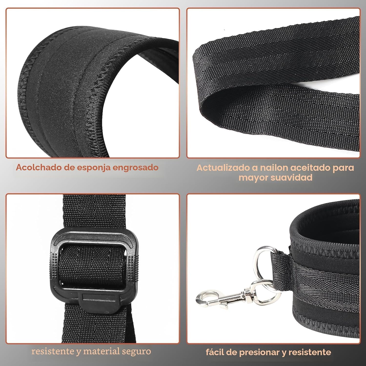 Sex Bondage BDSM Kit de restricciones de cama con esposas del cuell...