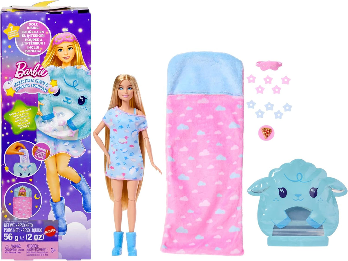 Barbie Muñeca y accesorios para fiesta de pijamas | Muñeca de moda...