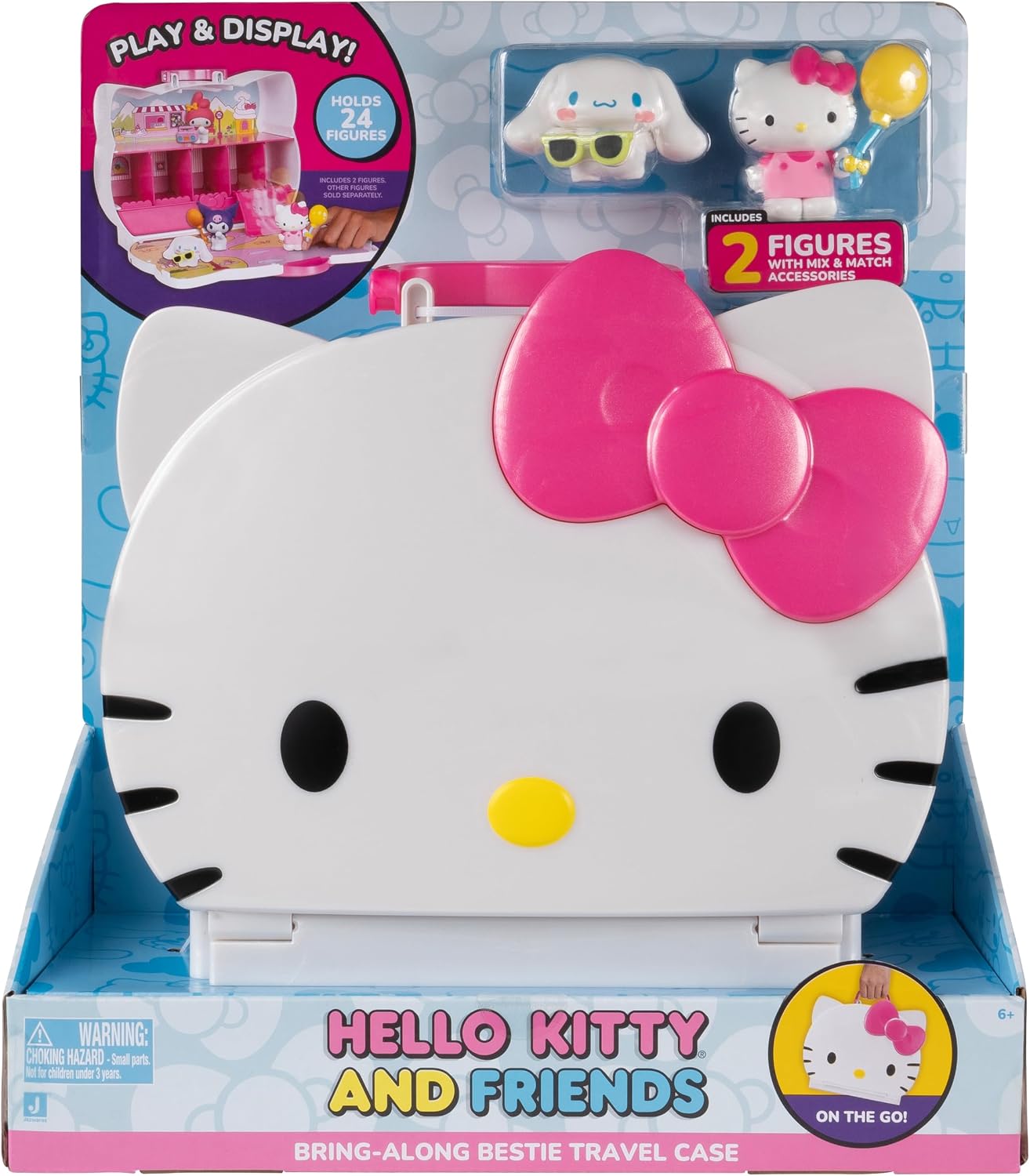 Hello Kitty® and Friends - Estuche de viaje con 2 figuras, almacena...