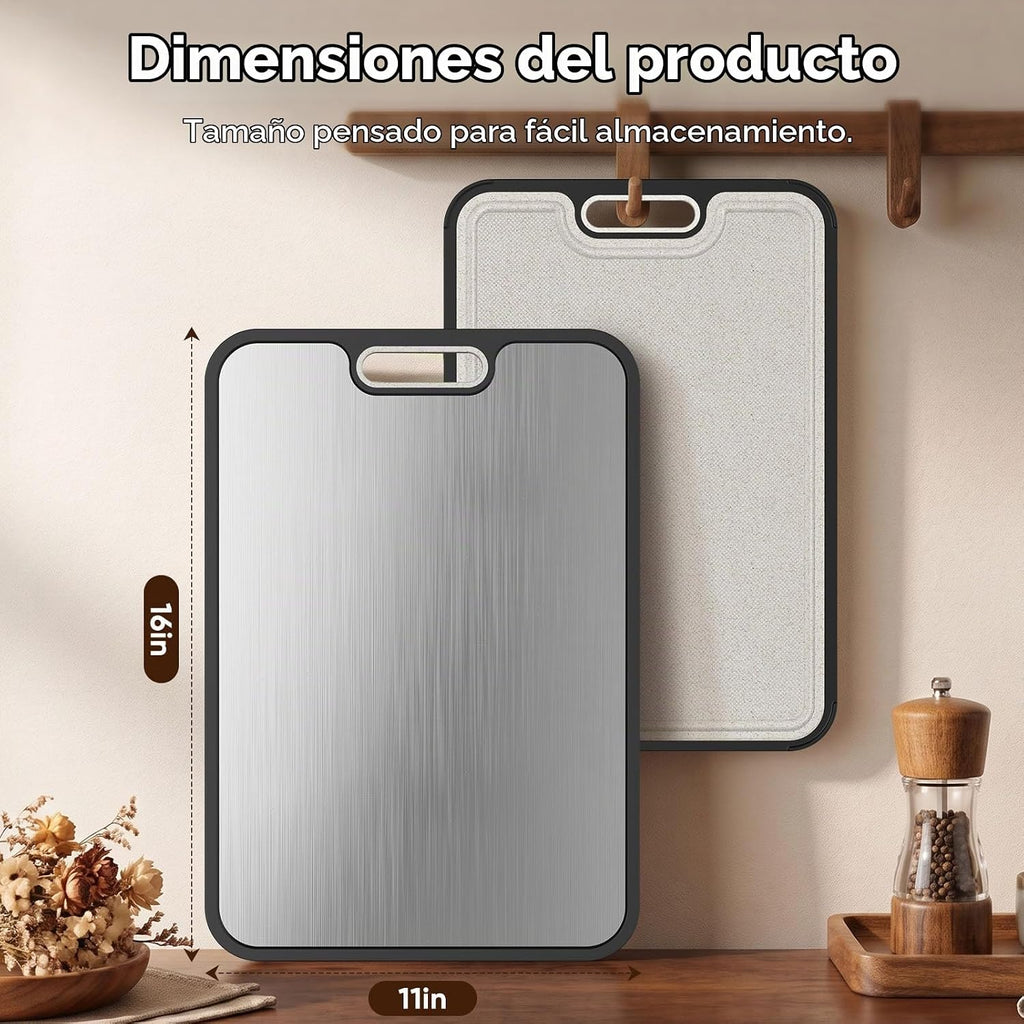 Tabla de cortar de titanio para cocina, superficie de titanio puro...