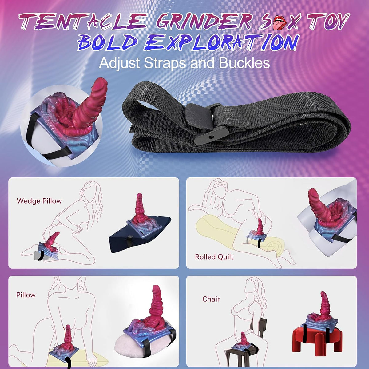 Grind Vibrador Monstruo Consolador Montando Grinder Fantasía Consol...