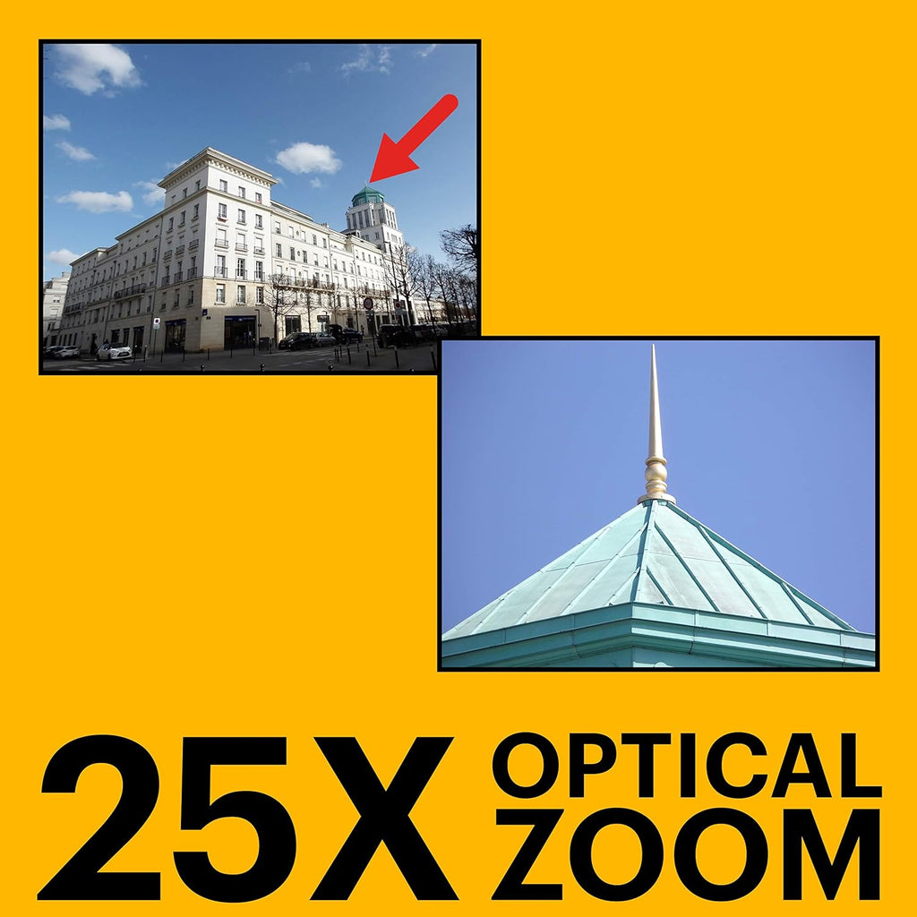 KODAK PIXPRO AZ255 - Cámara digital de 16 MP, zoom óptico de 25x, A...