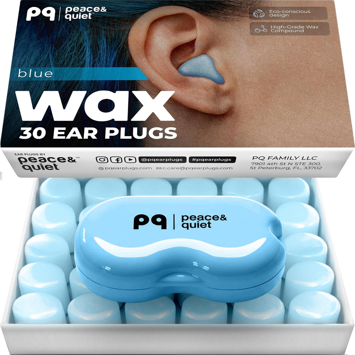 Peace&amp;Quiet PQ - Tapones para los oídos de silicona para dormir...