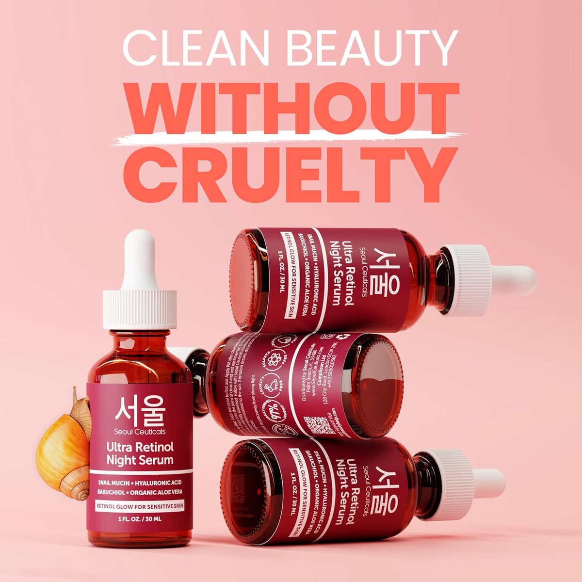 SeoulCeuticals Suero nocturno de retinol coreano al 1% para la cara...