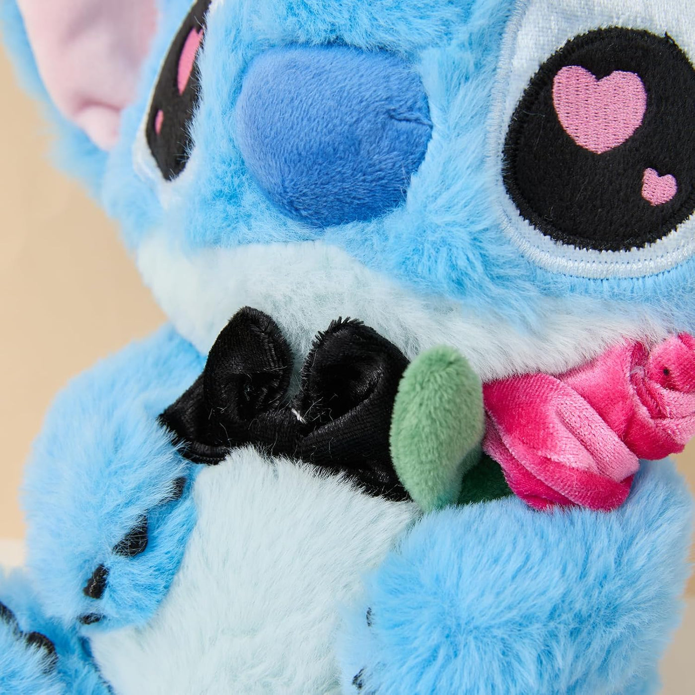 MINISO Disney Lilo & Stitch - Peluche romántico de punto sentado de...