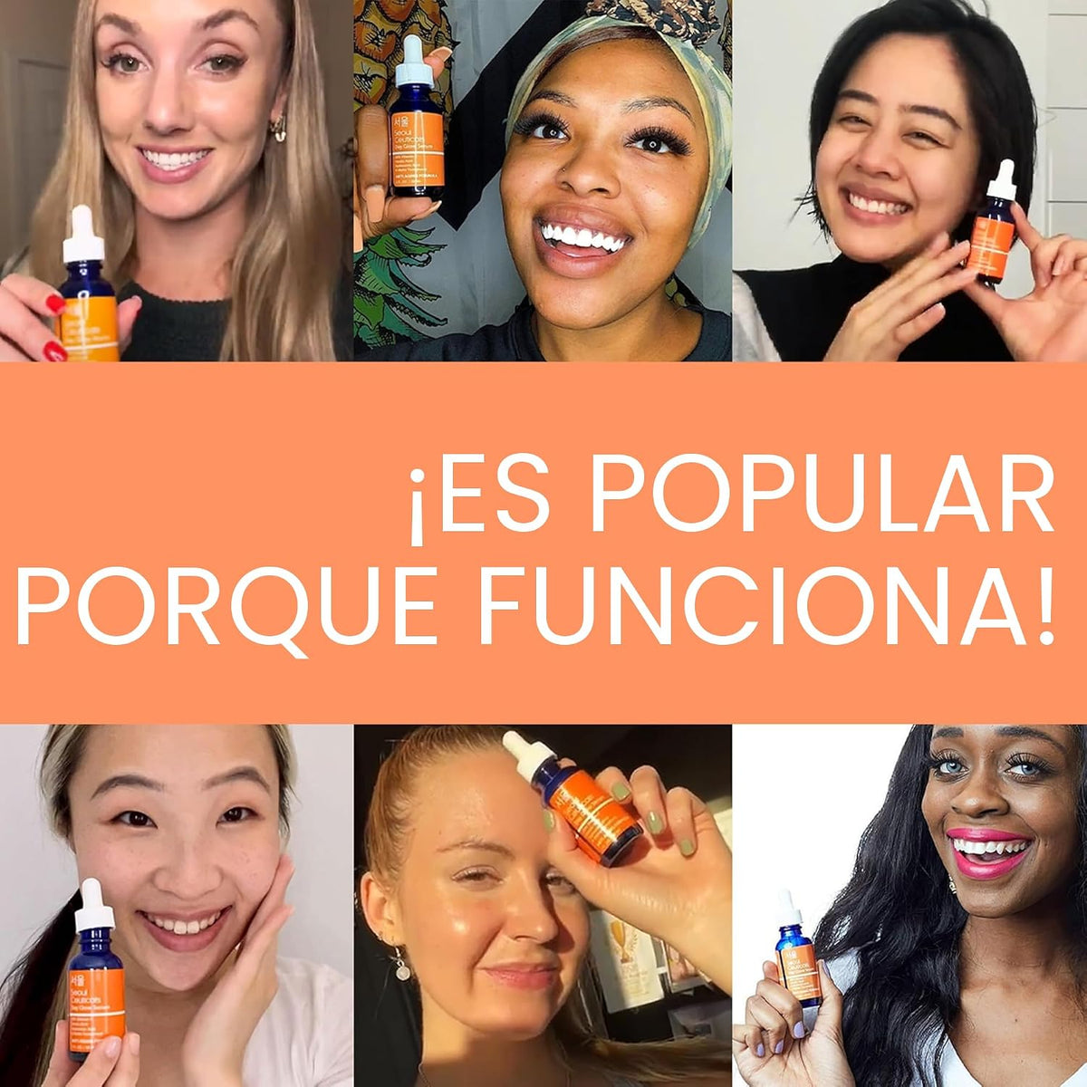 SeoulCeuticals Suero coreano con 20% de vitamina C para rostro + CE...