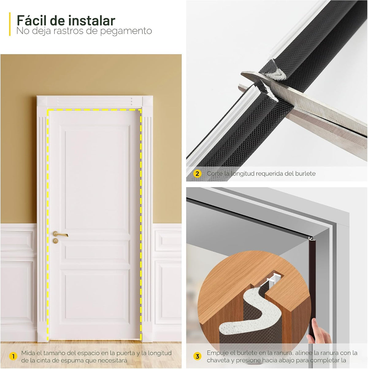 Burlete para Puertas y Ventanas a Prueba de Ruidos\/Inclemenencias...
