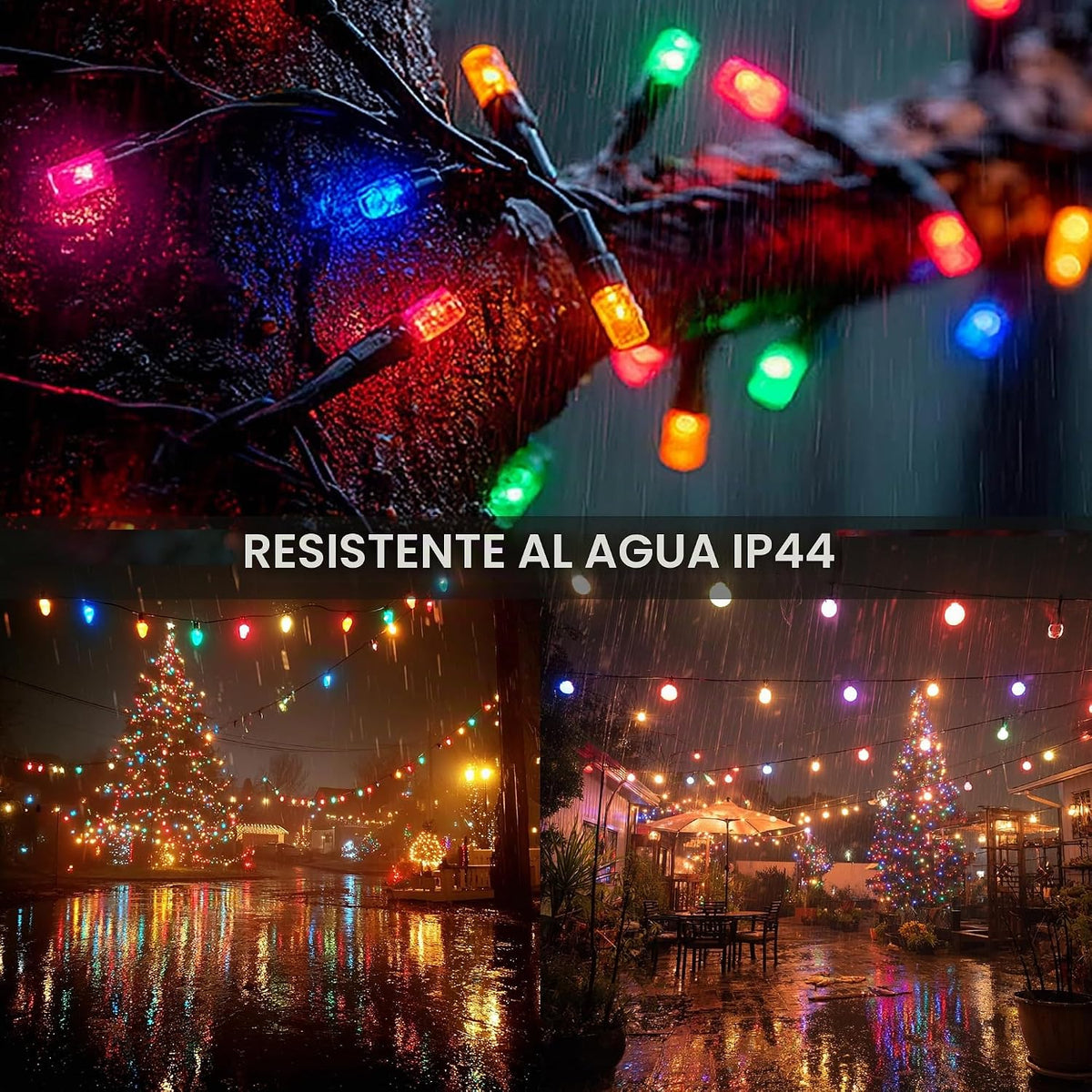 Dazzle Bright Guirnalda de luces de Navidad, 600 luces LED de 196 p...
