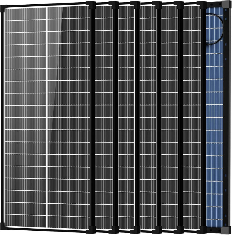 El panel solar de 100 vatios, tipo N del panel solar 18BB 25,6% de...