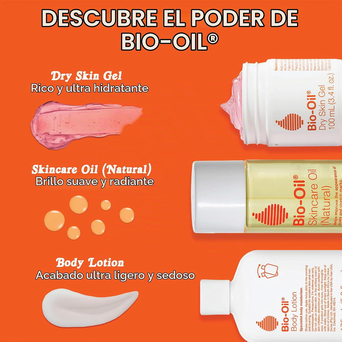 Suero de aceite corporal sin fragancia Bio-Oil para cicatrices y es...