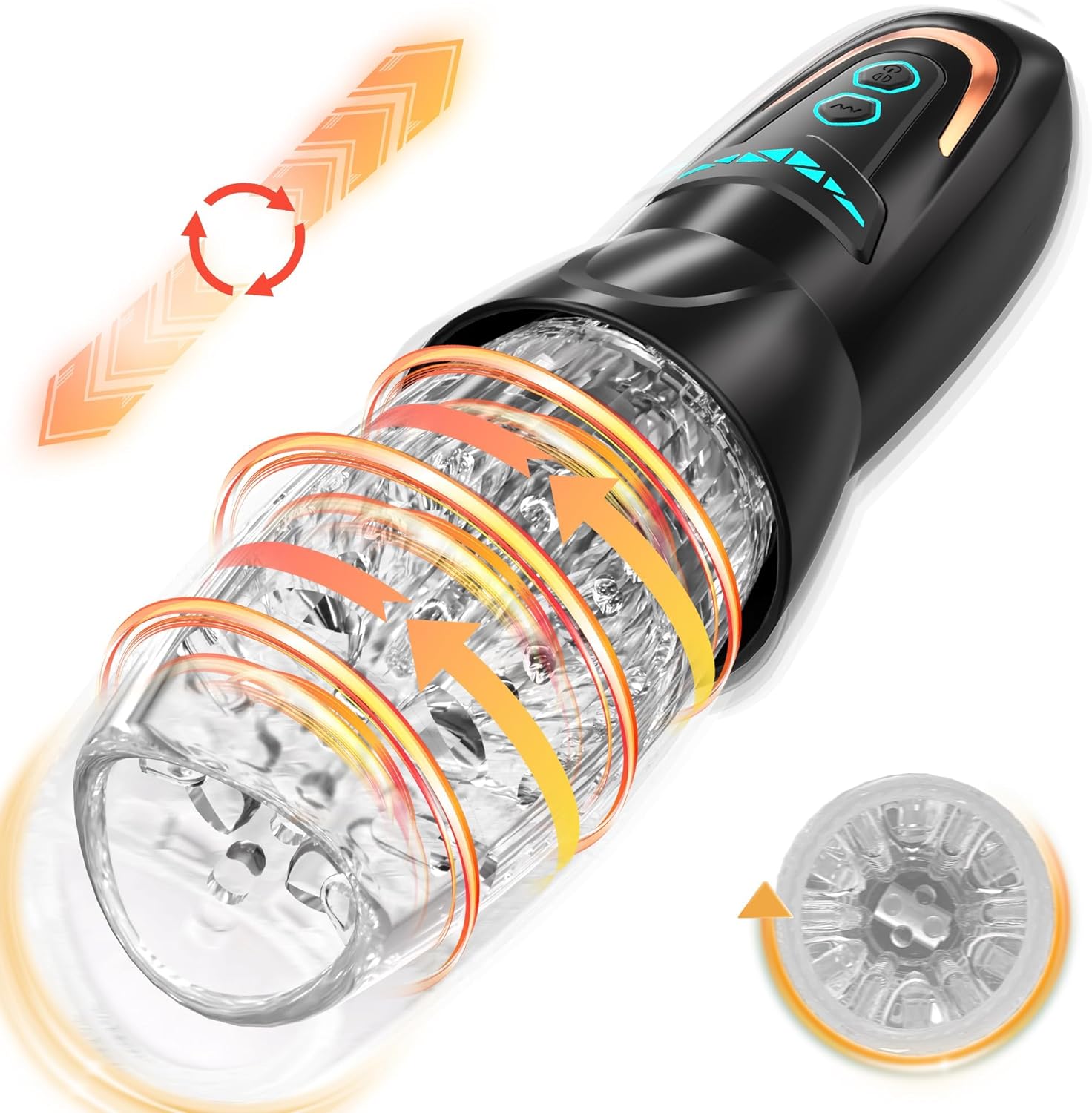 Masturbador automático masculino juguete sexual con 10 vibraciones,...