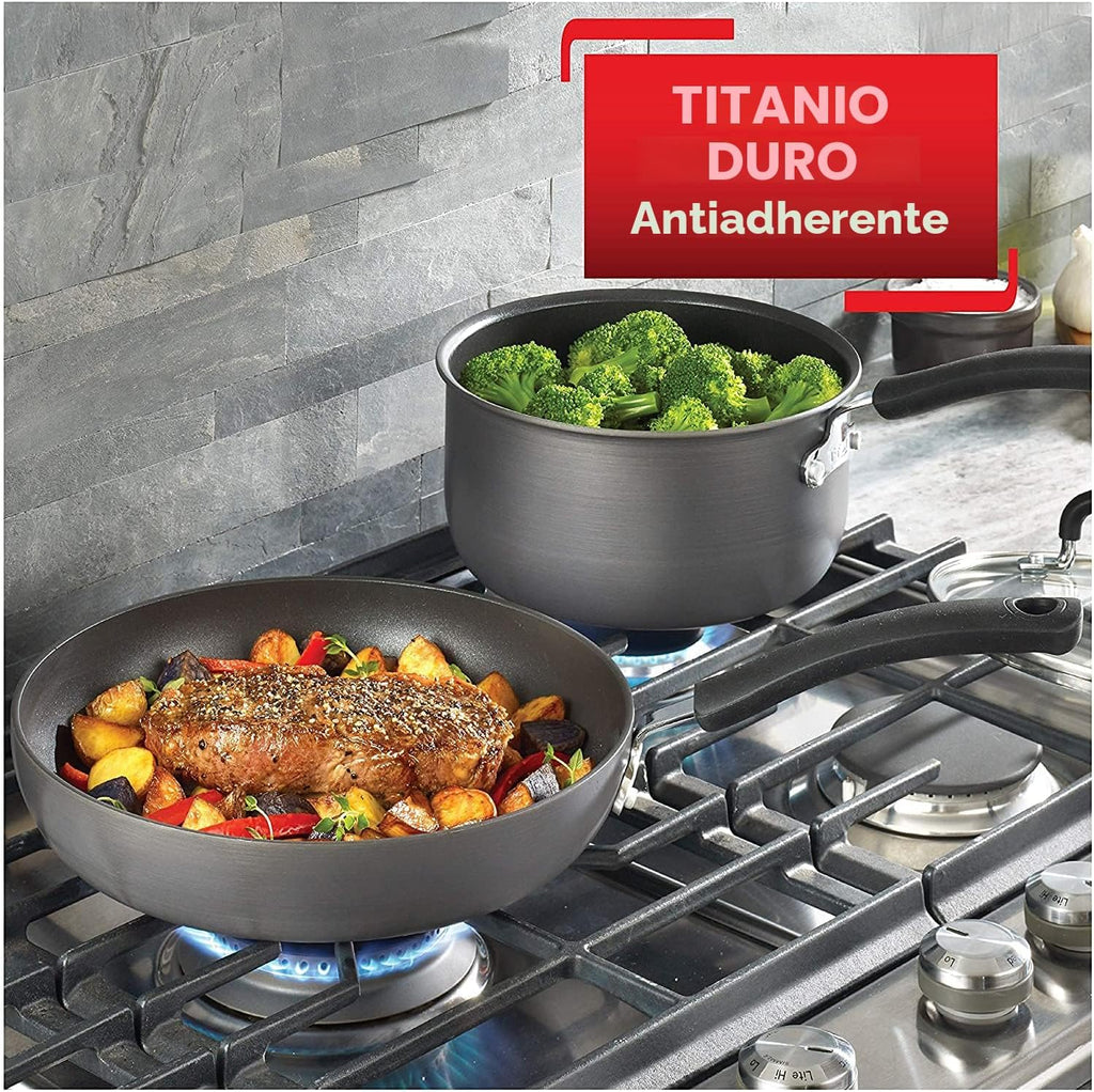 T-fal Ultimate - Juego de sartenes para freír y saltear con revesti...