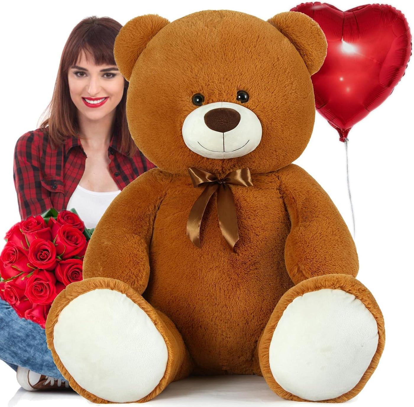 MaoGoLan Oso de peluche gigante de 47 pulgadas de 4 pies, gran anim...