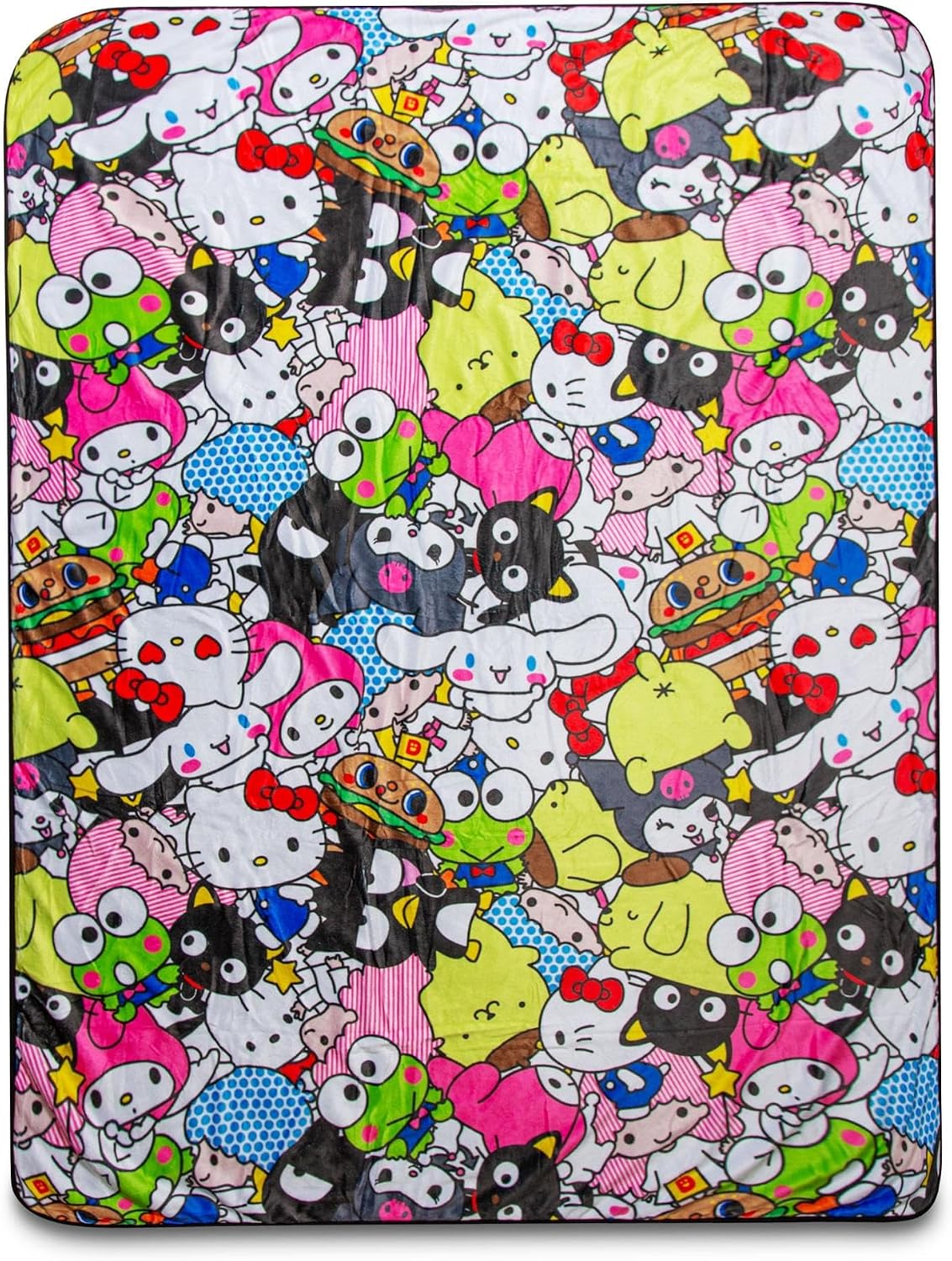 Sanrio - Manta de forro polar con diseño de Hello Kitty y sus amigo...