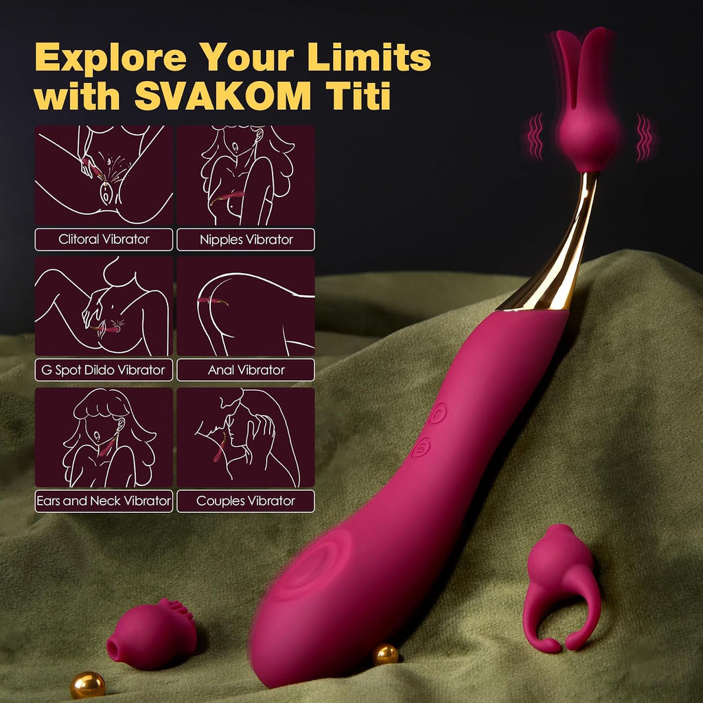 SVAKOM Titi - Vibrador sexual para mujer, vibrador de clítoris mejo...