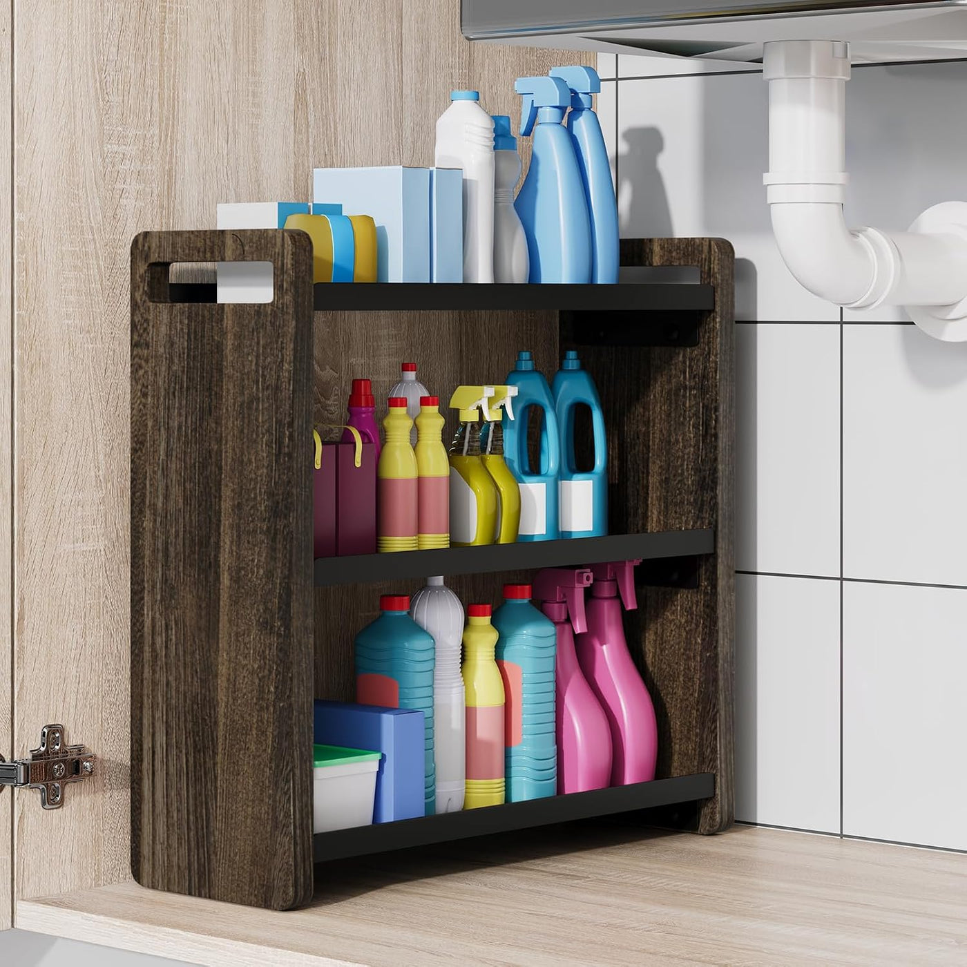 UJQSUN Organizador de encimera de baño, estante de encimera de baño...