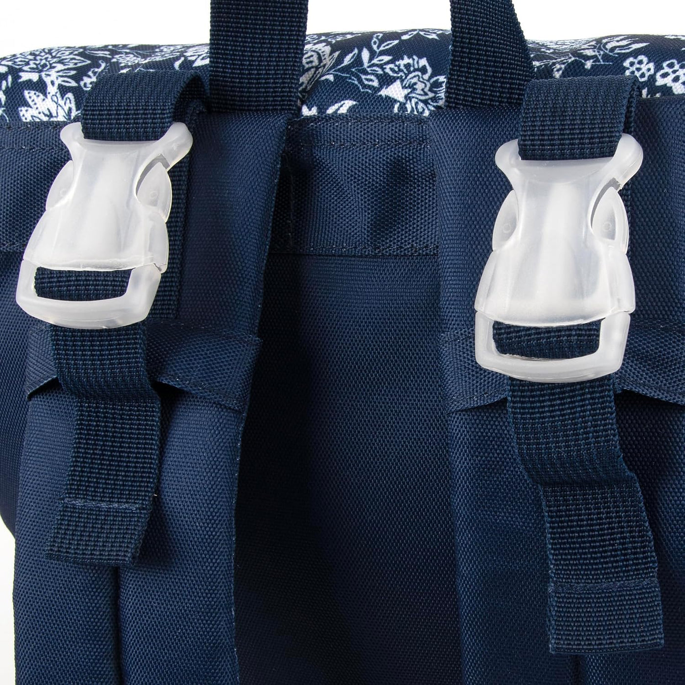 Mochila de pañales floral multifunción y bolsa de pañales de viaje...