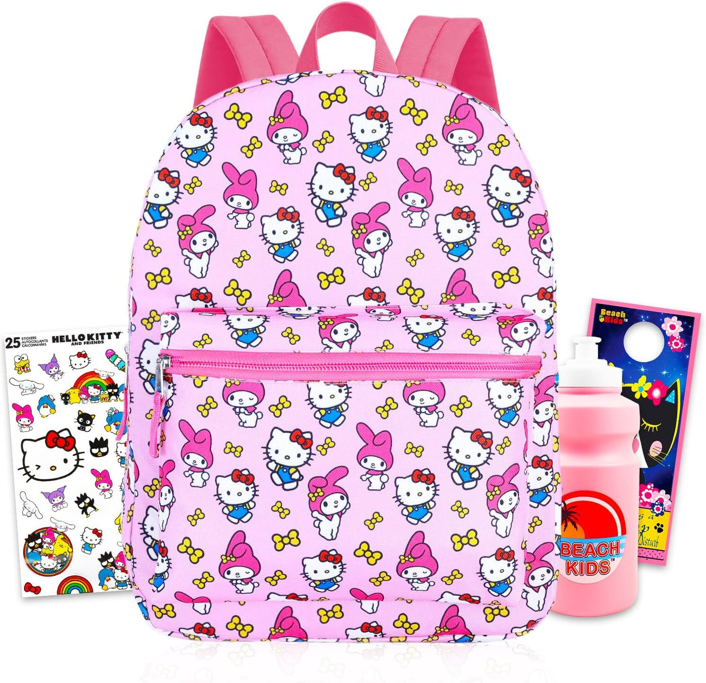 Mochila escolar Hello Kitty My Melody para niñas con mochila de 16...