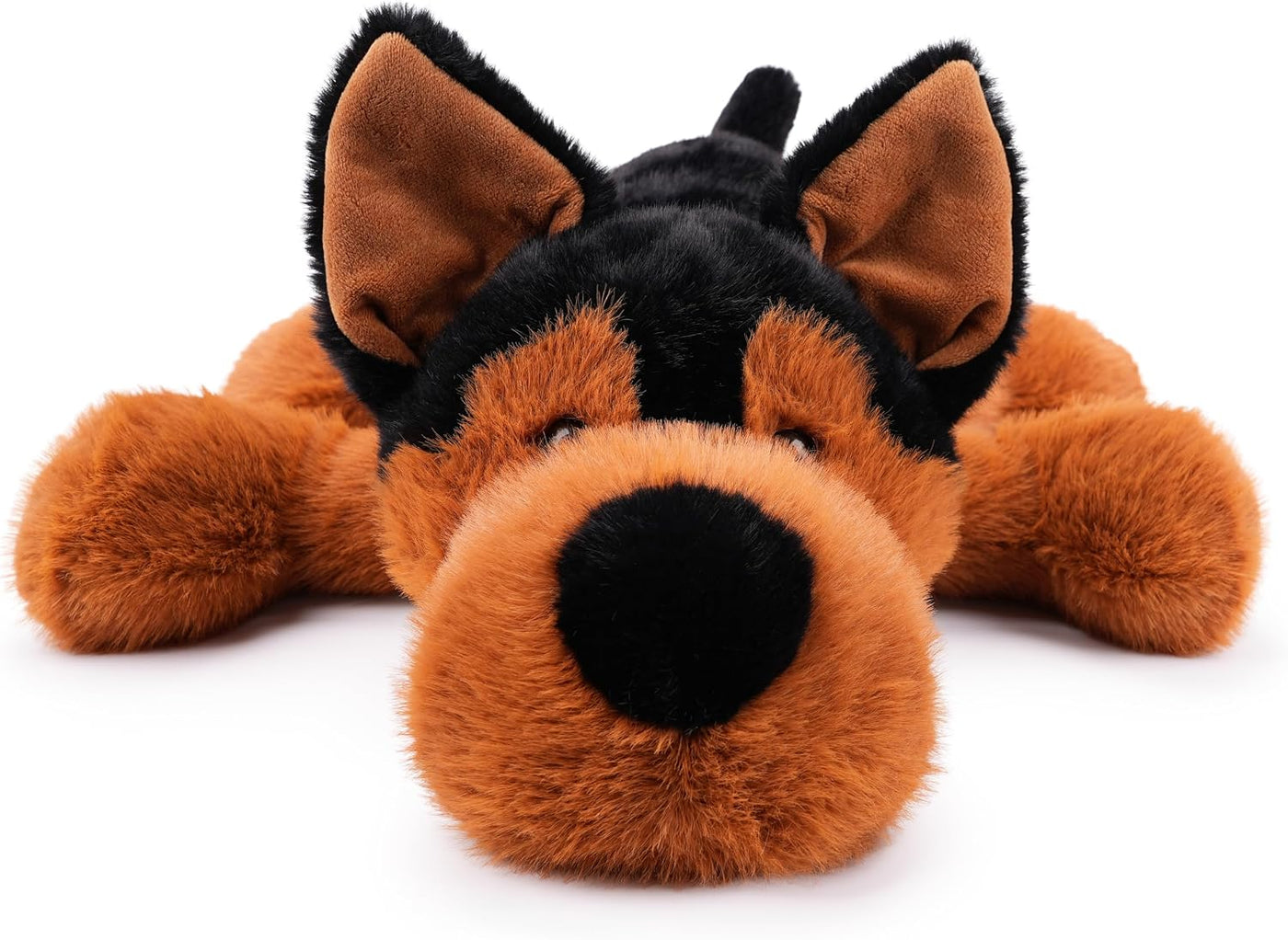 WEIGEDU Juguete de peluche de pastor alemán acostado, 21.6 pulgadas...