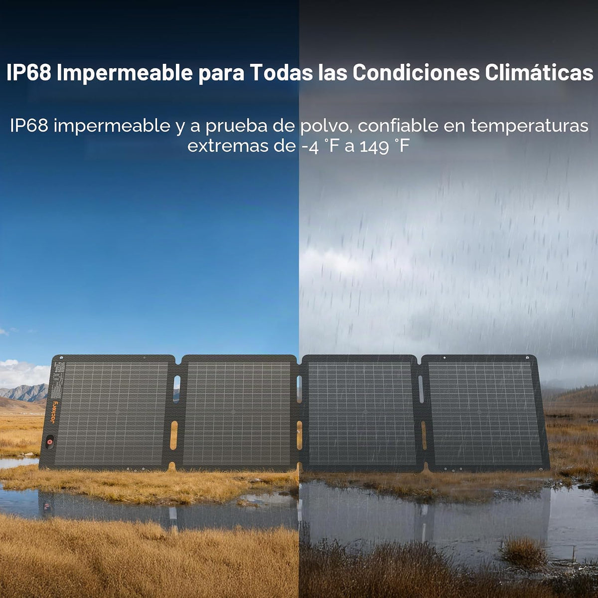 Jackery SolarSaga - Panel solar de aire de 100 W, 23% de eficiencia...