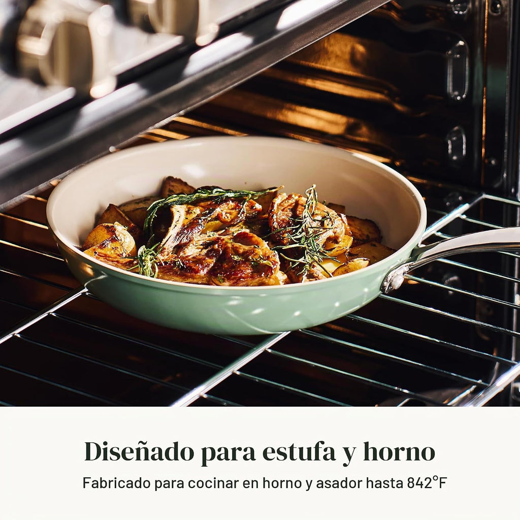 Redchef Juego de sartenes de cerámica antiadherente, sartenes de ce...