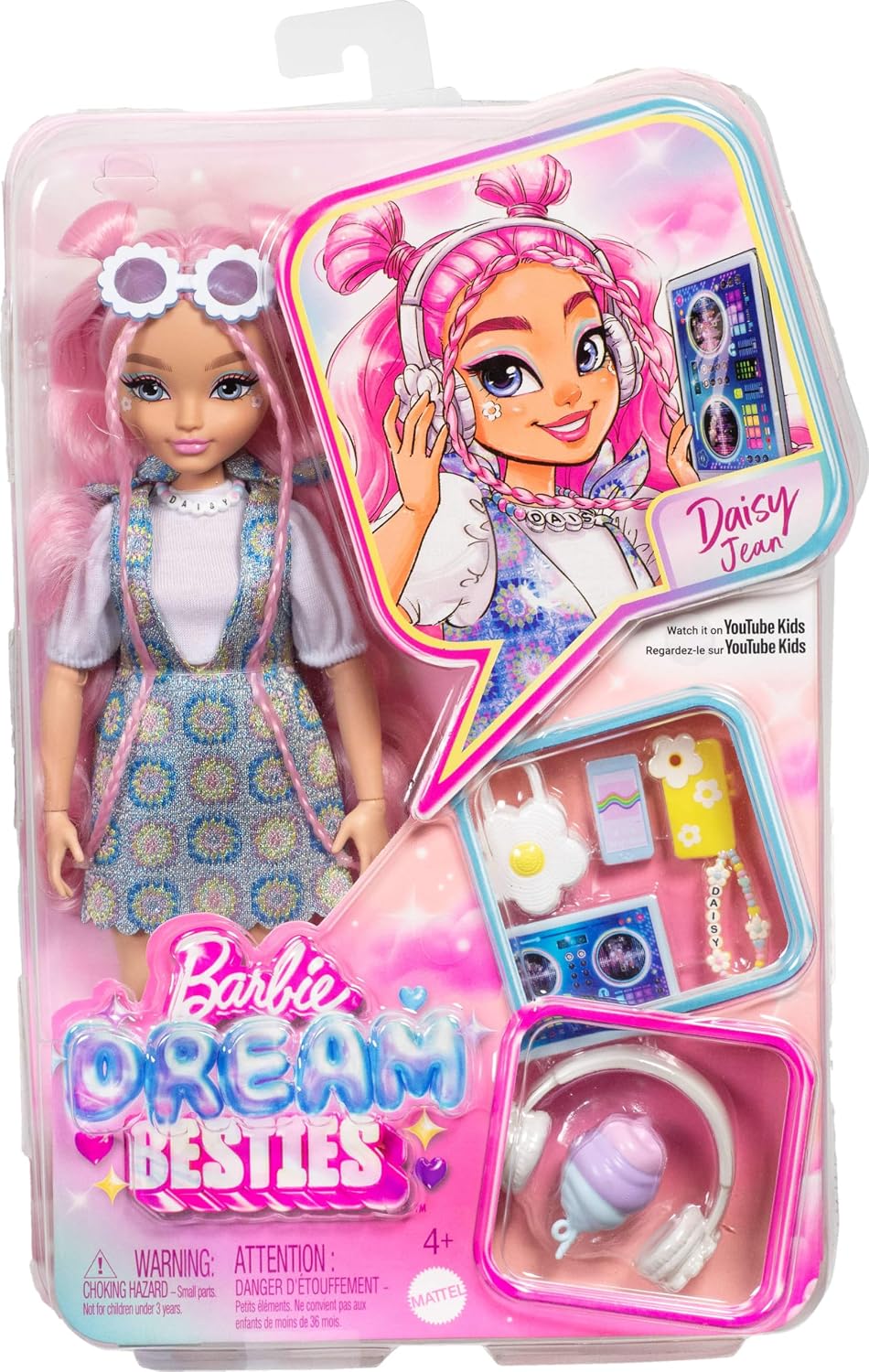 Muñeca Barbie Dream Besties Daisy Jean y accesorios | Muñeca de mod...