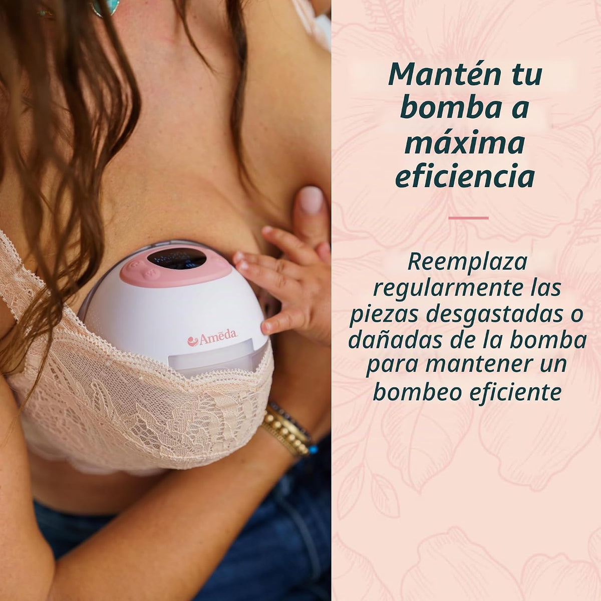 Ameda Copa de colección de extractor de leche GLO | Piezas de bomba...