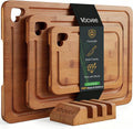 Vocvee Tabla de cortar de bambú para cocina (juego de 3), tabla de...