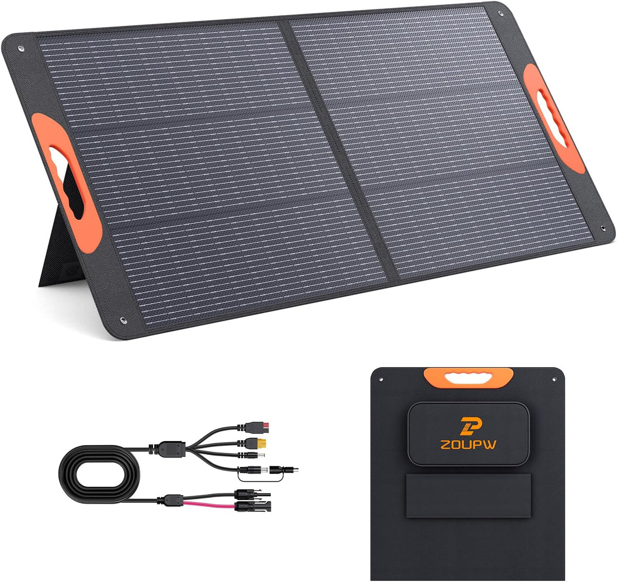 ZOUPW Panel solar portátil de 110 vatios para central eléctrica | P...
