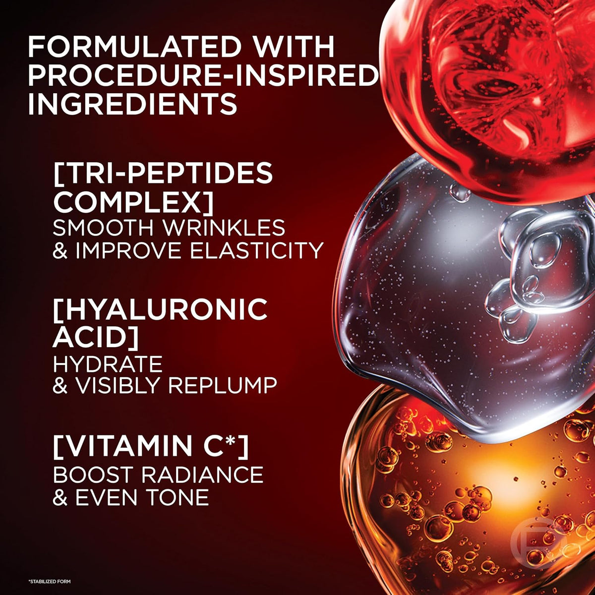 L'Oreal Paris Revitalift Triple Power - Suero facial con triple...