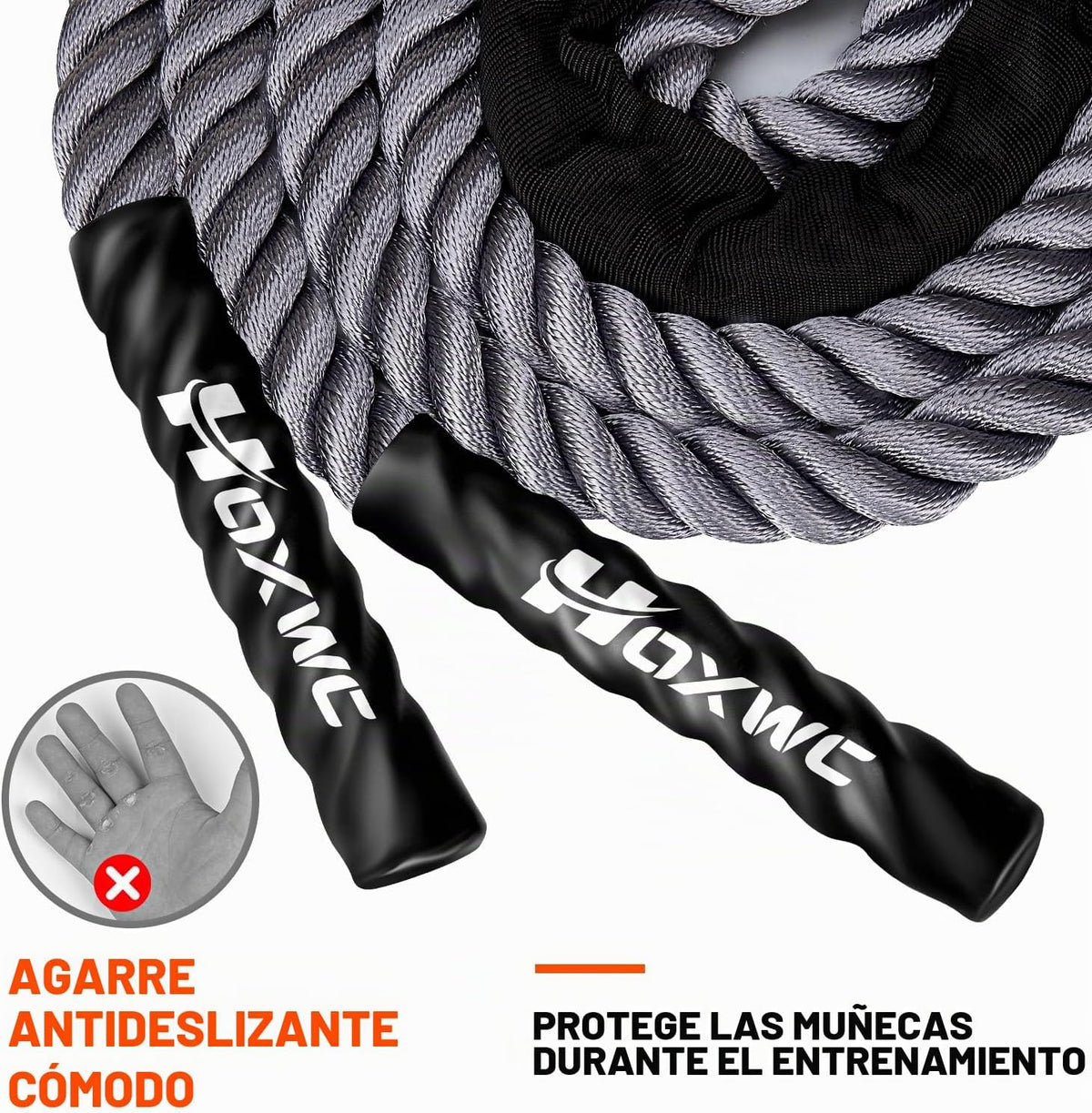 HOXWC Cuerda de Saltar, Cuerda de Saltar con Peso para Fitness, Cue...