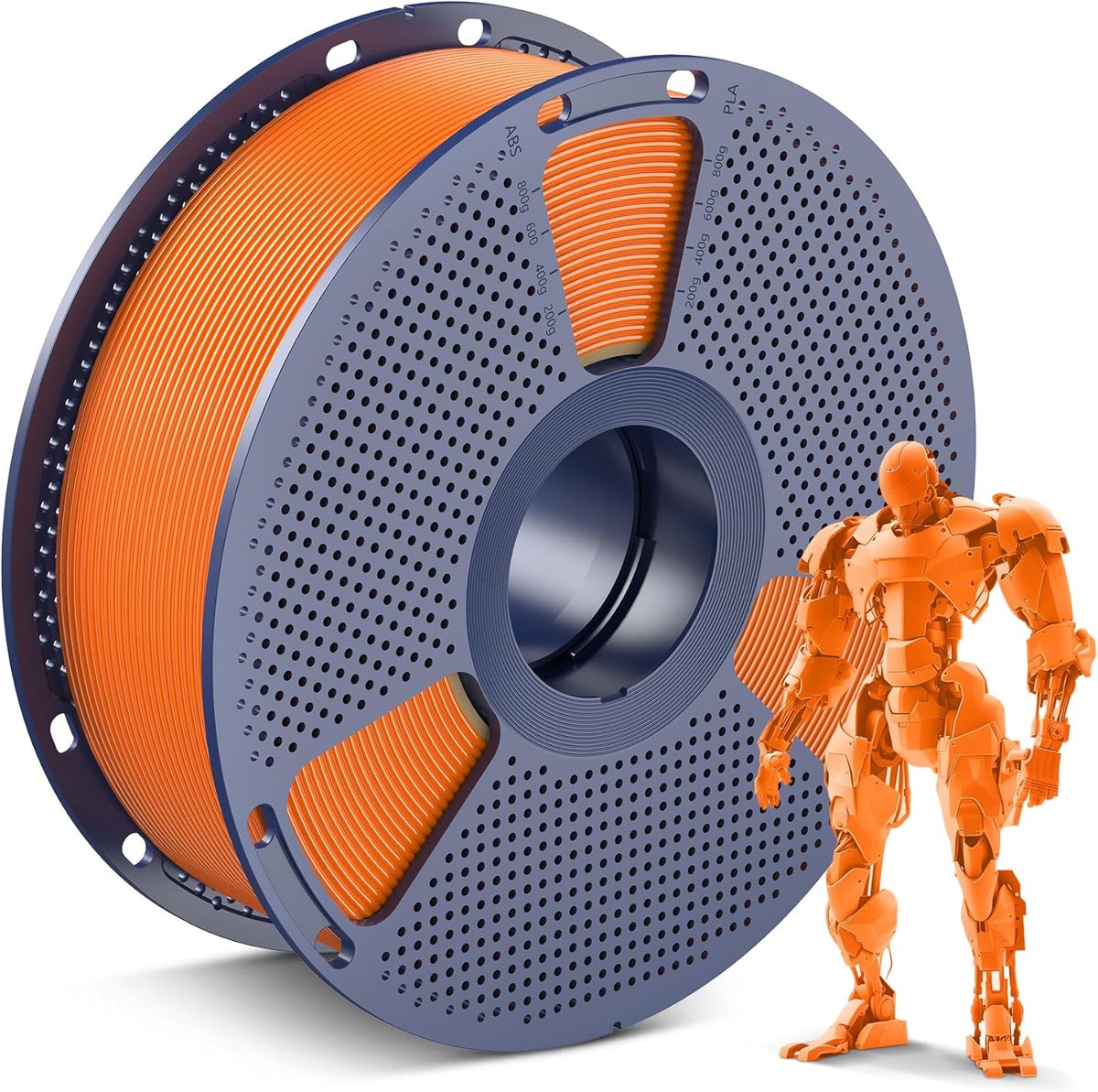 SUNLU Filamento PLA para impresora 3D, naranja soleado, 2.2 lbs | F...