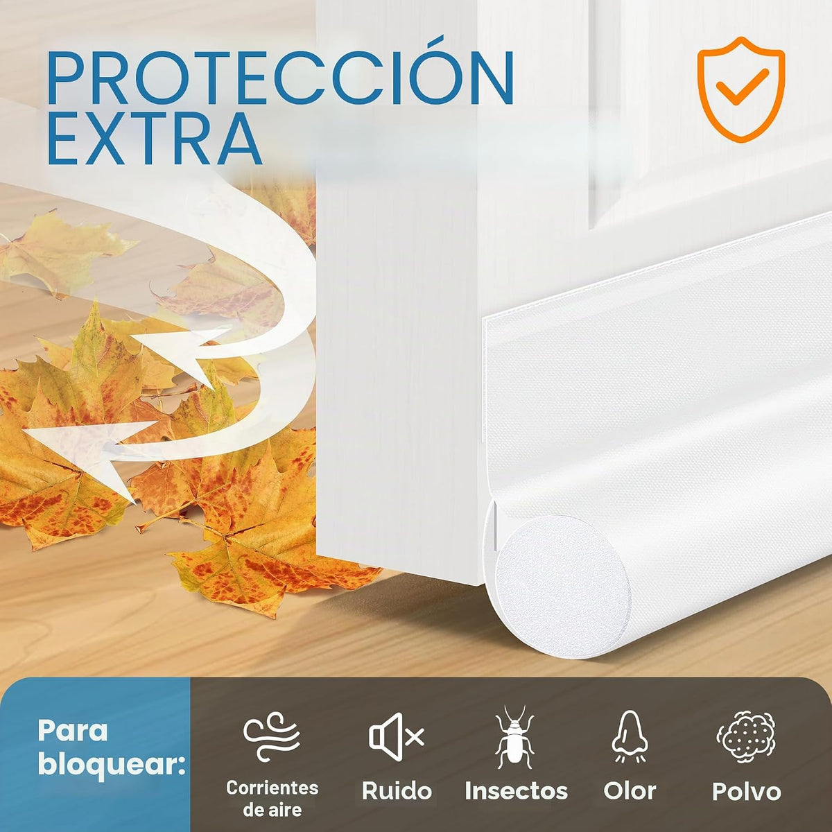 MAXTID Topes para debajo de la puerta de 36 pulgadas, bloqueadores...
