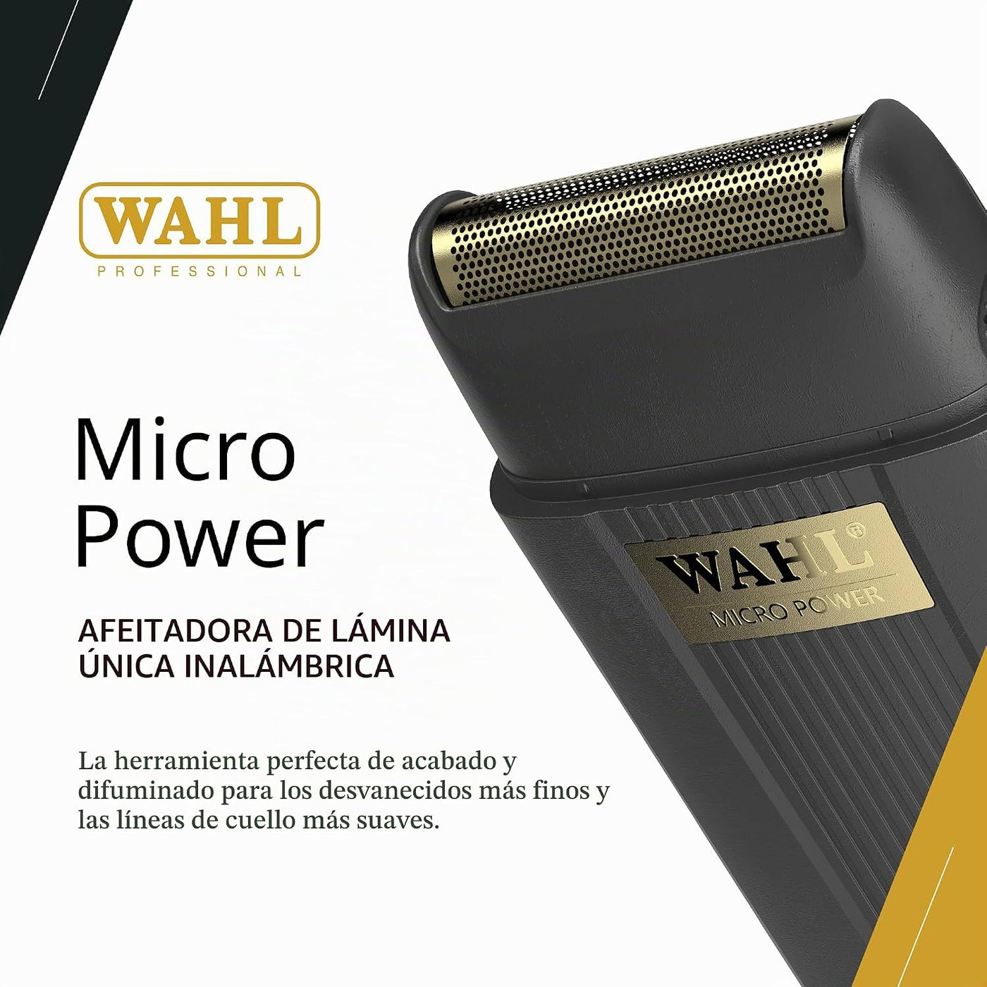 Wahl Professional Micro Power Shaver, lámina de acabado ultra-cerca...