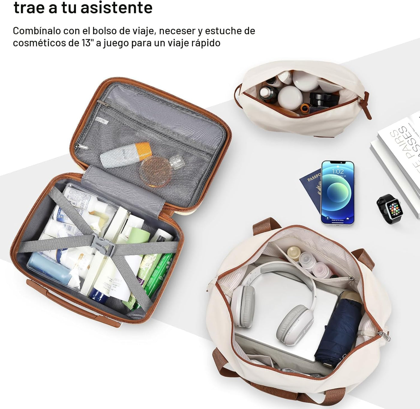Juego de equipaje Joyway de 3 piezas, maletas de mano expandibles c...