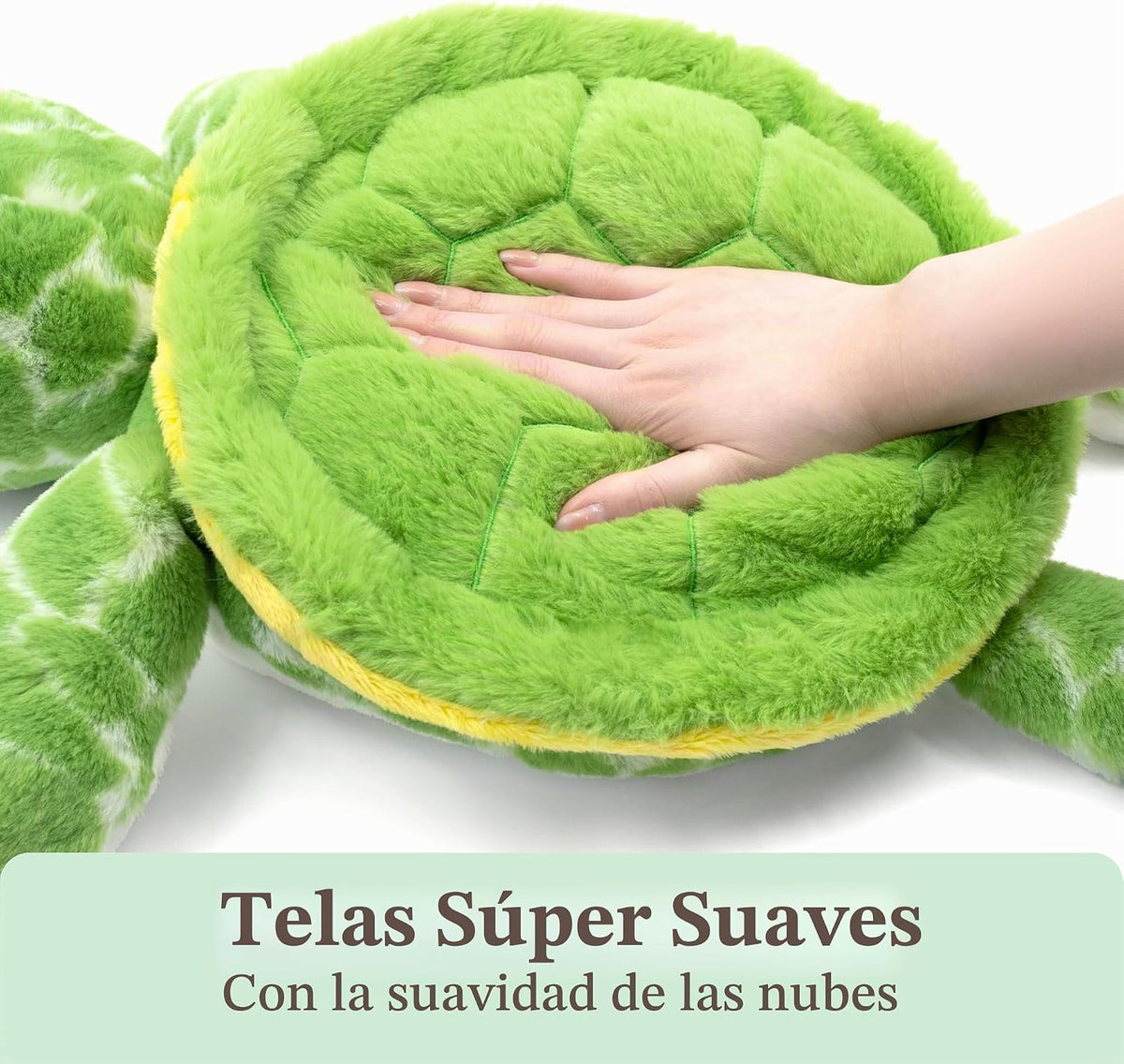 IKASA Juguete de peluche de tortuga marina gigante, juguetes suaves...