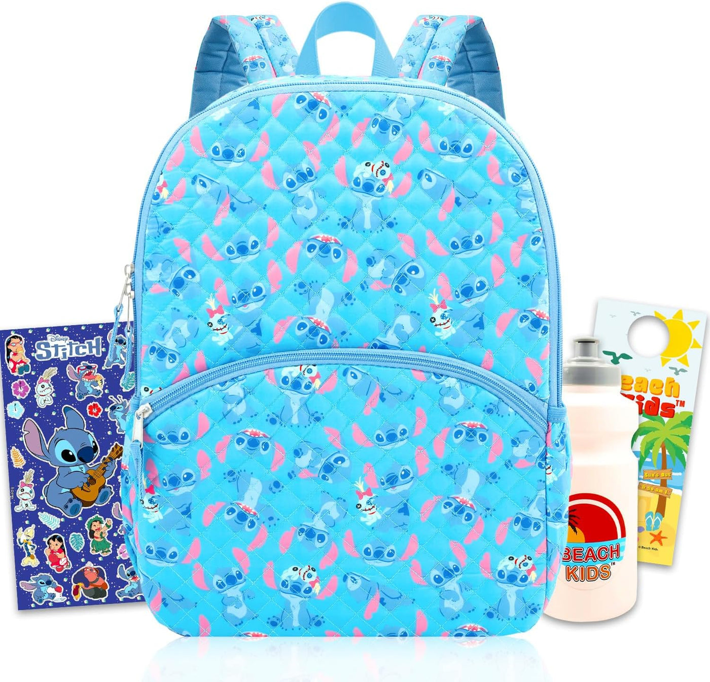 Mochila Disney Stitch para niños con mochila de lujo de 16 pulgadas...