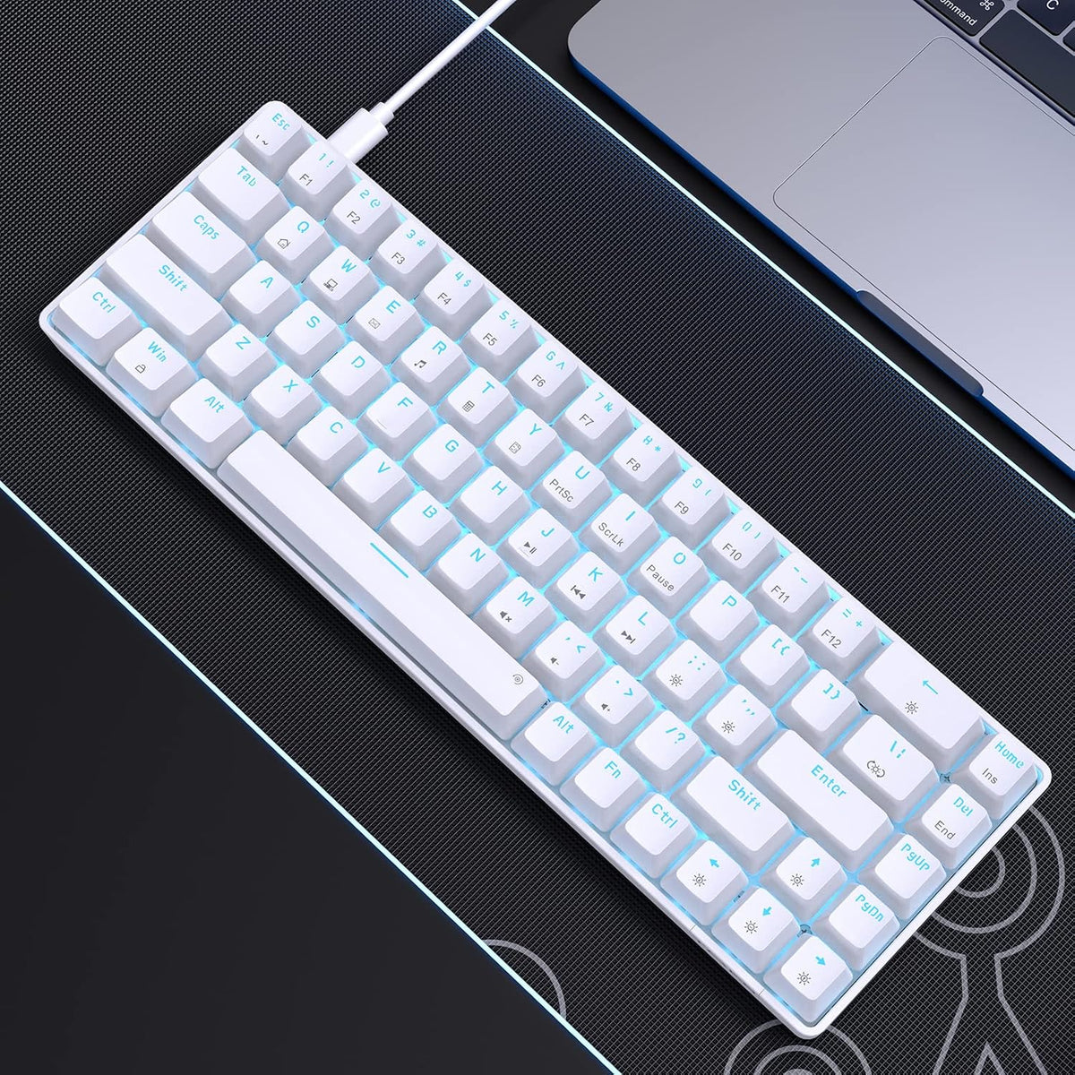 DIERYA T68SE 60% Teclado mecánico para juegos, ultra compacto mini...