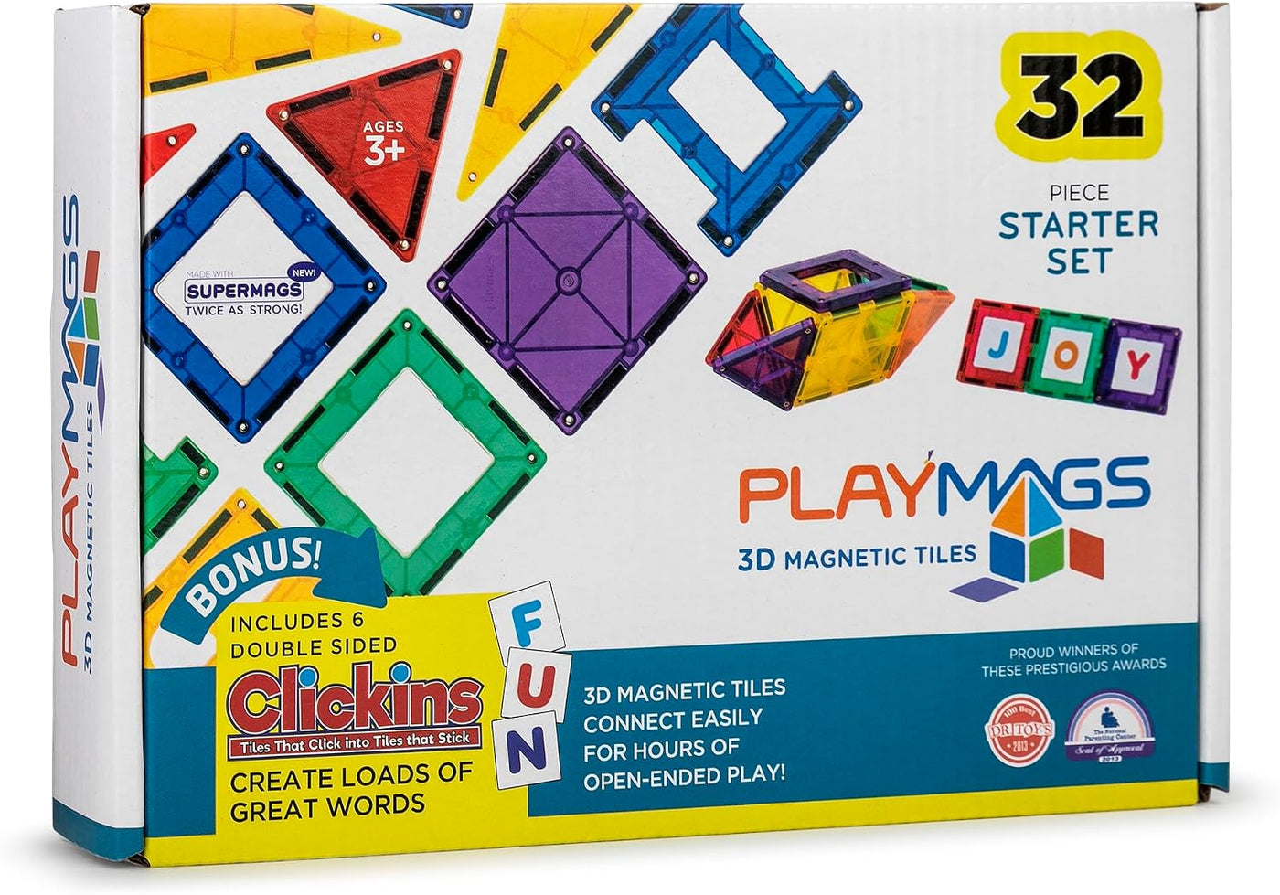 Playmags Azulejos Magnéticos de Colores - 38 piezas