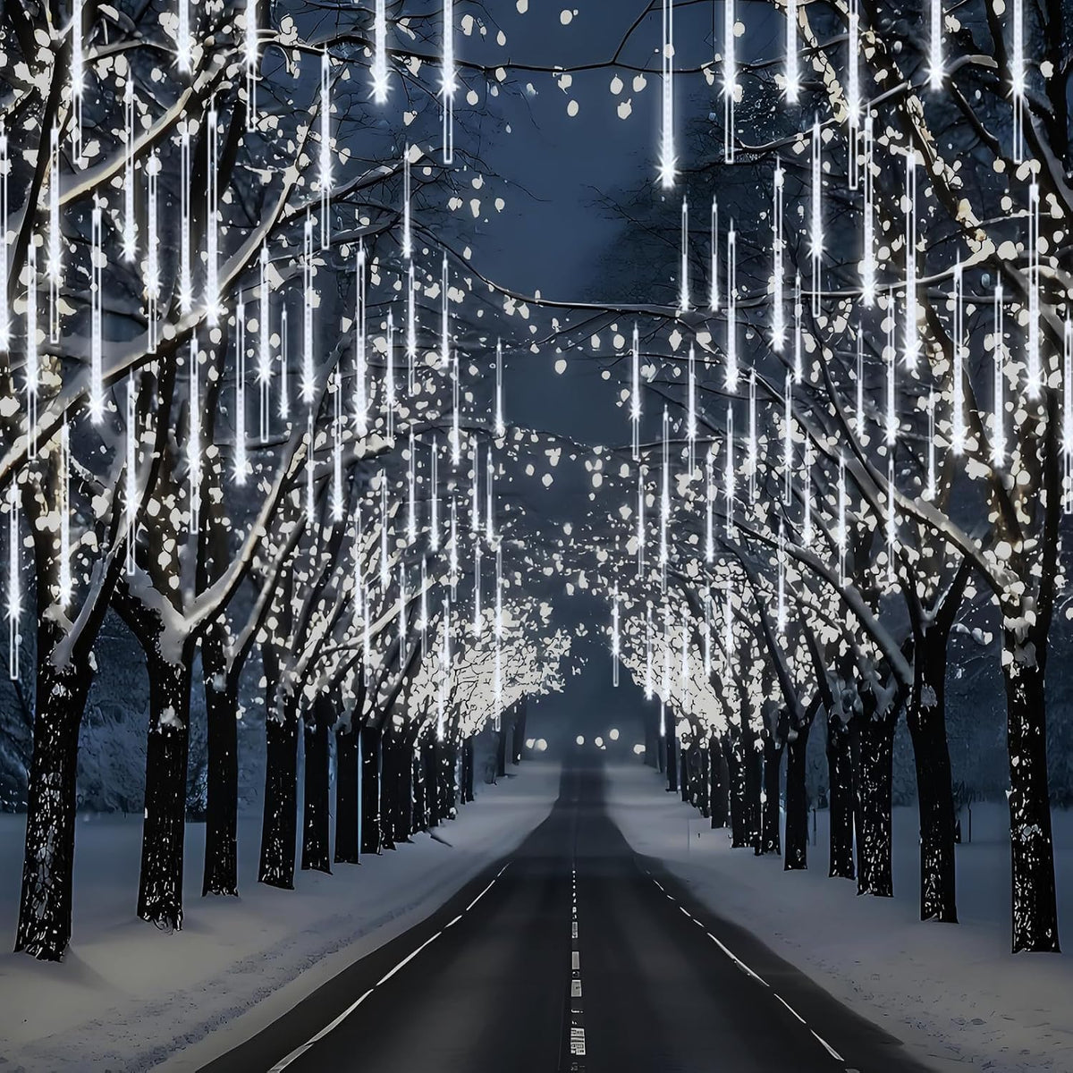 Adecorty - Luces navideñas para exterior con certificación UL, 24 t...
