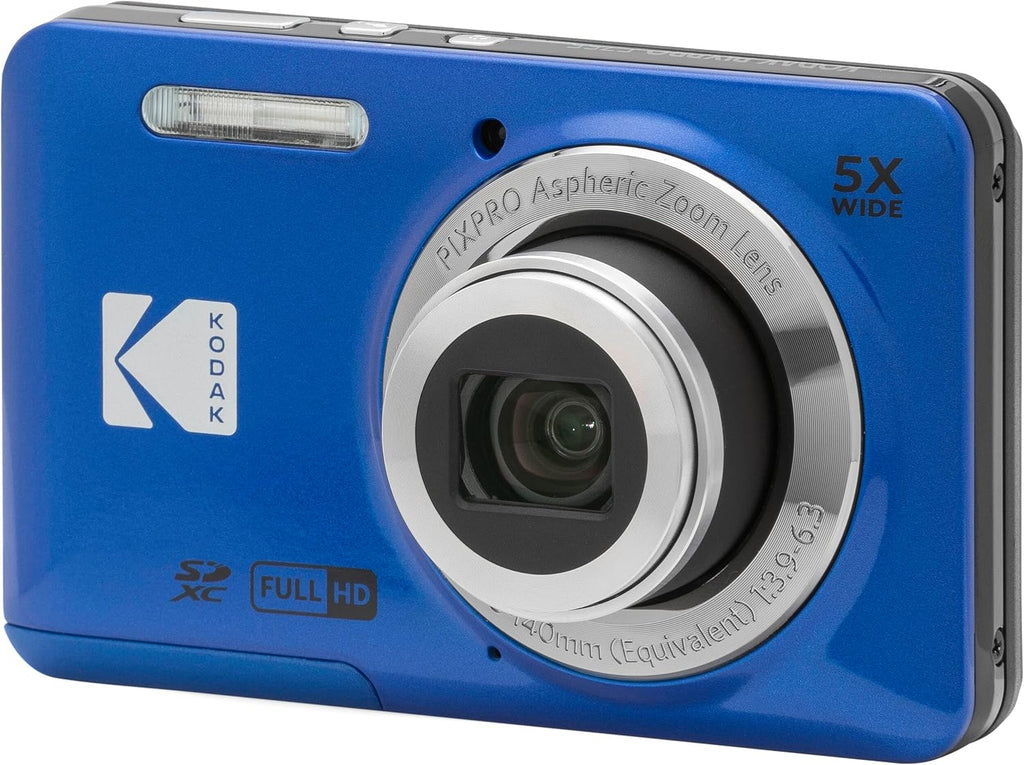 Kodak PIXPRO FZ55 - Cámara digital azul de 16 MP con zoom óptico 5X...