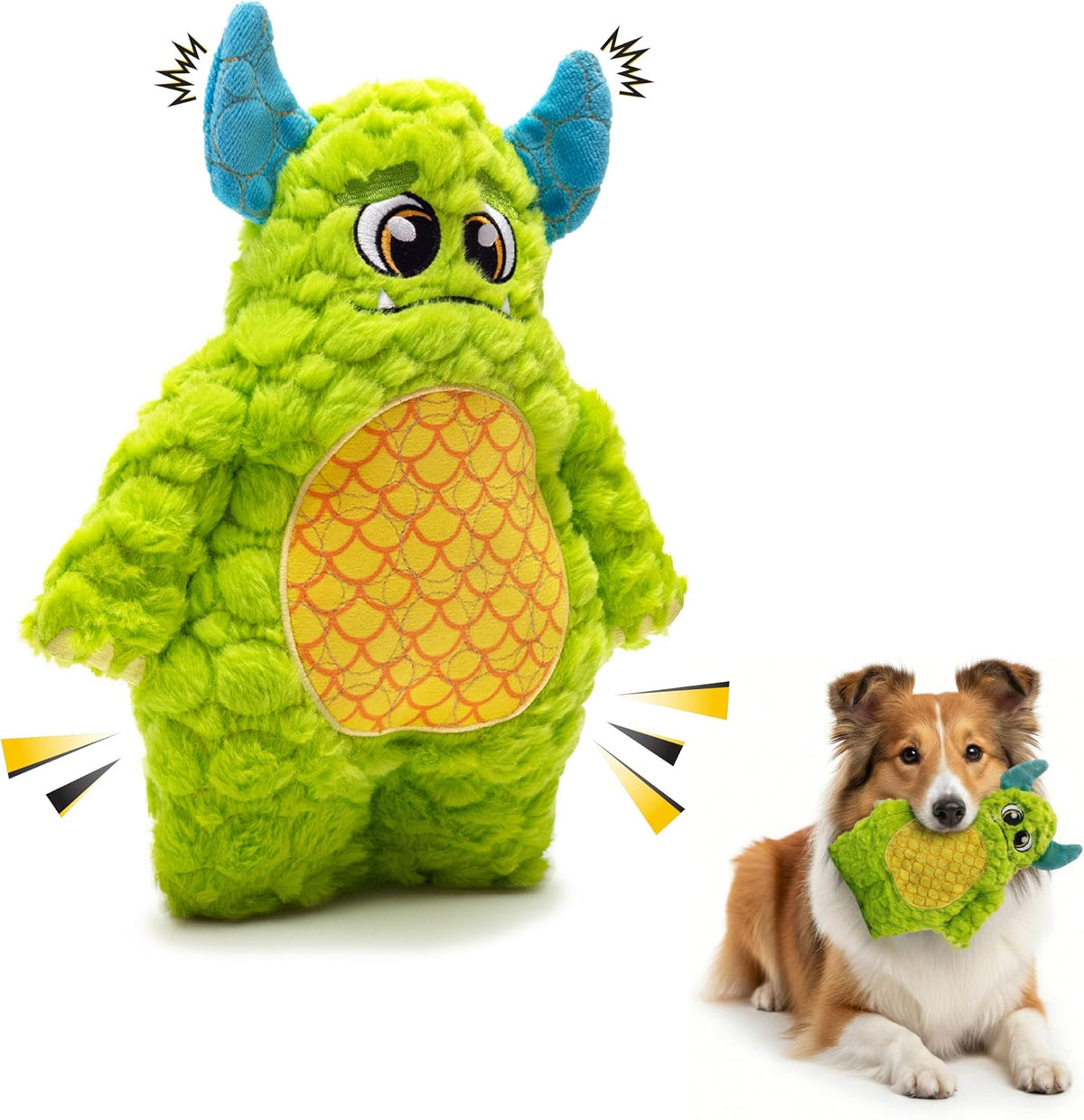 Juguete para perros Bite Force - Juguete de felpa grande, duradero...