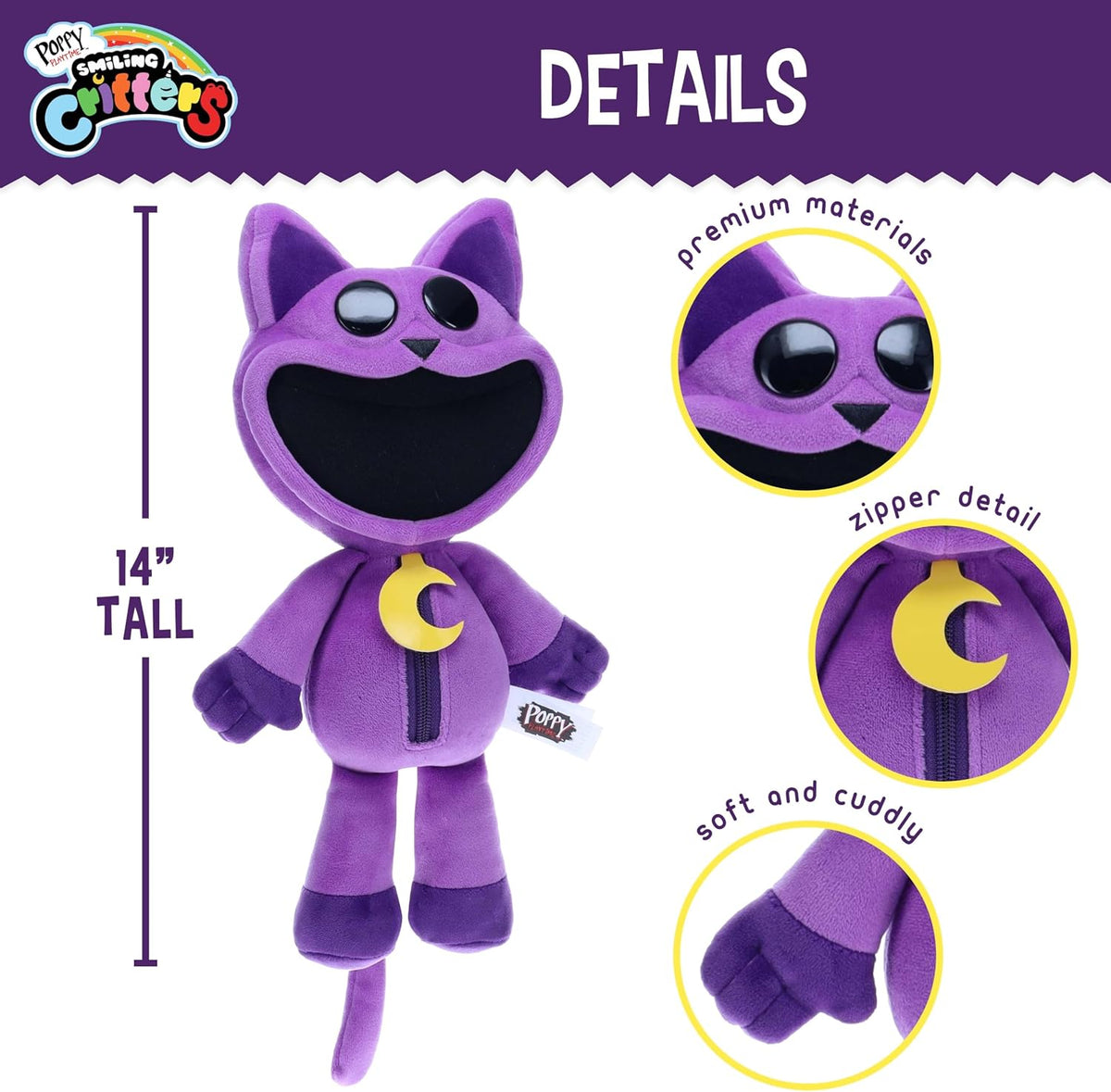 Poppy Playtime - Peluche de lujo de Smiling Critters [licencia ofic...