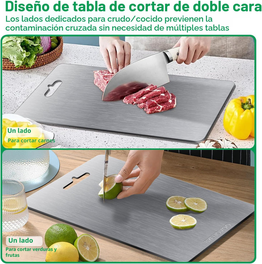 Tabla de cortar de titanio para cocina, juego de 3, tablas de corta...