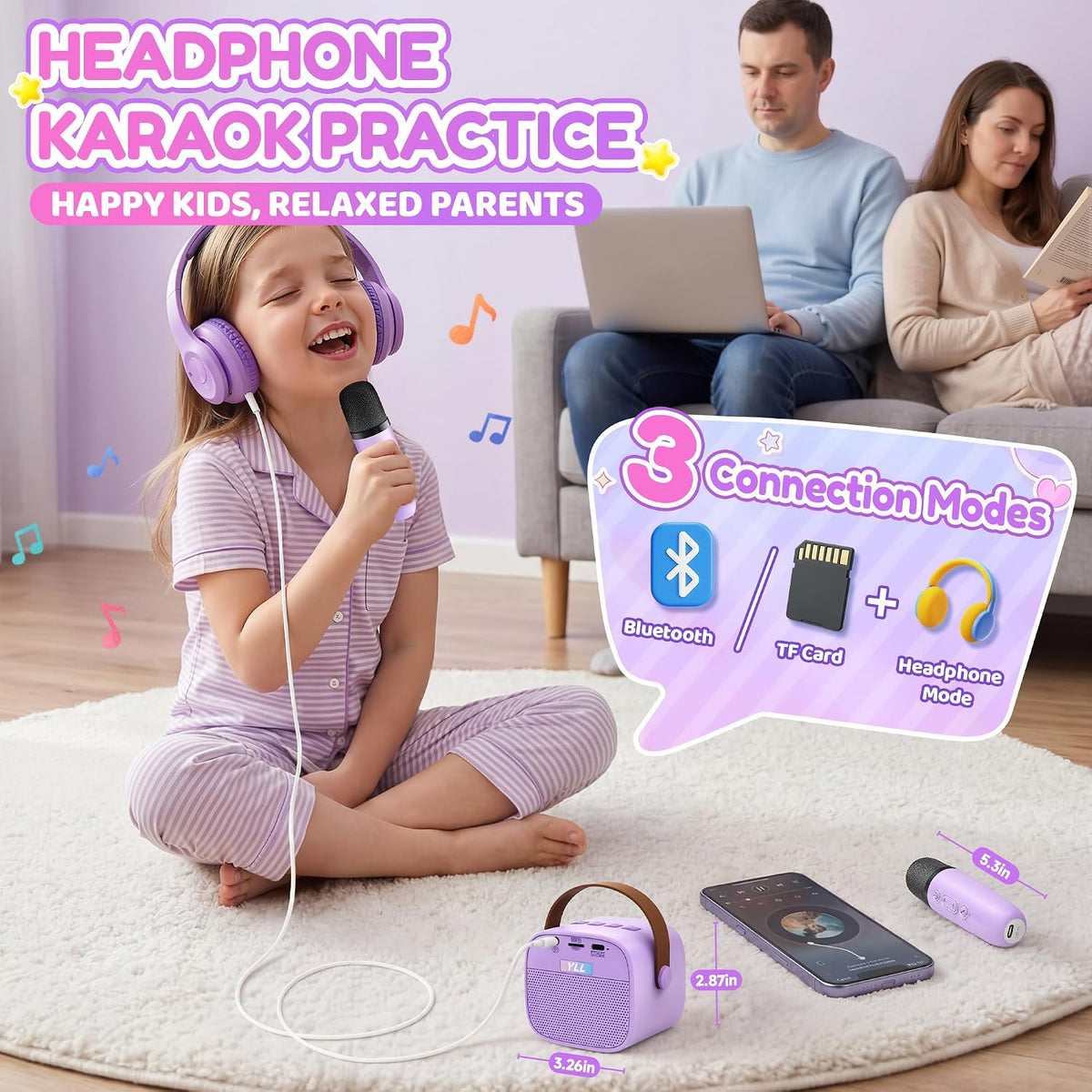 YLL - Máquina de karaoke para niños, regalos de cumpleaños para niñ...