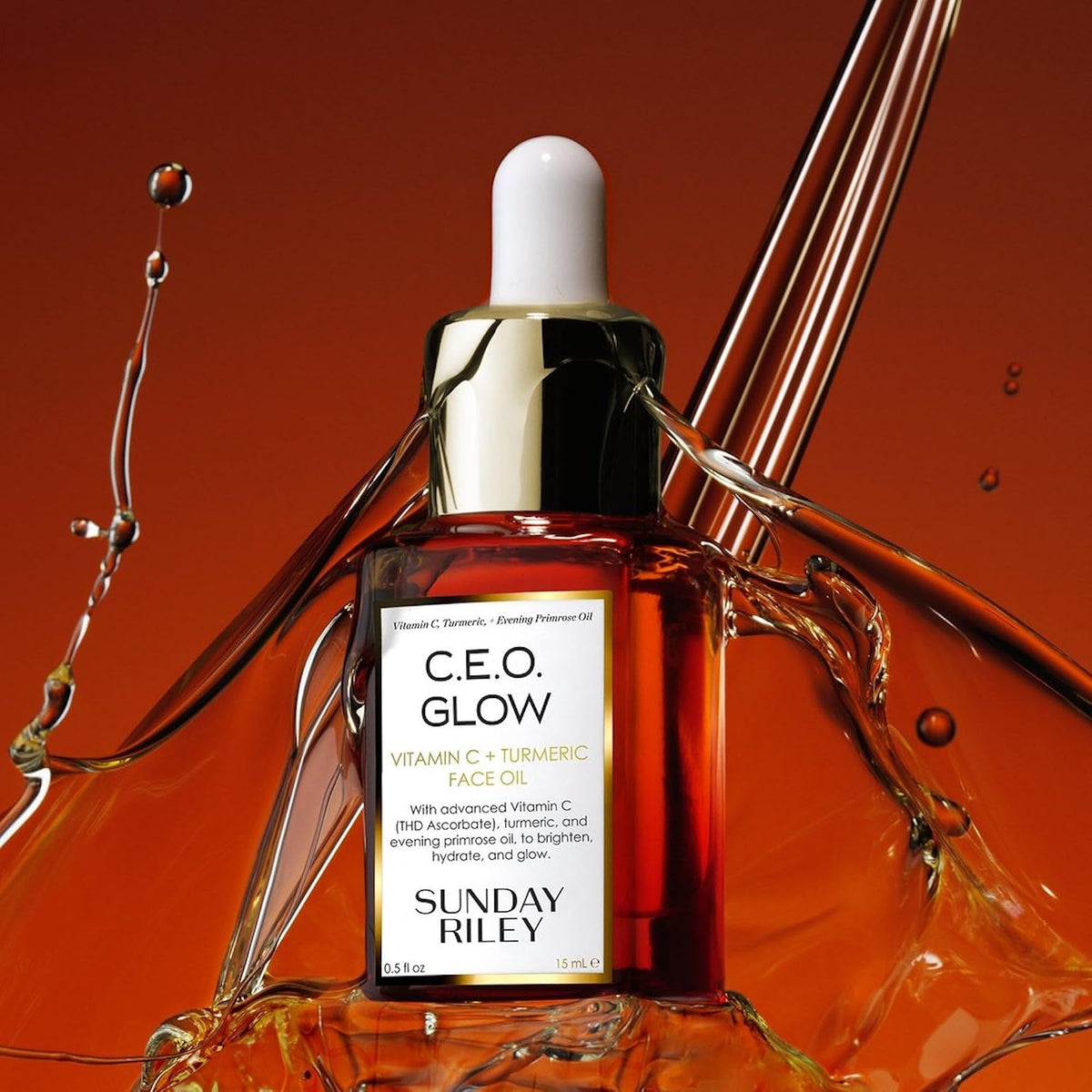 Sunday Riley - C.E.O. Glow - Aceite facial con vitamina C y cúrcuma