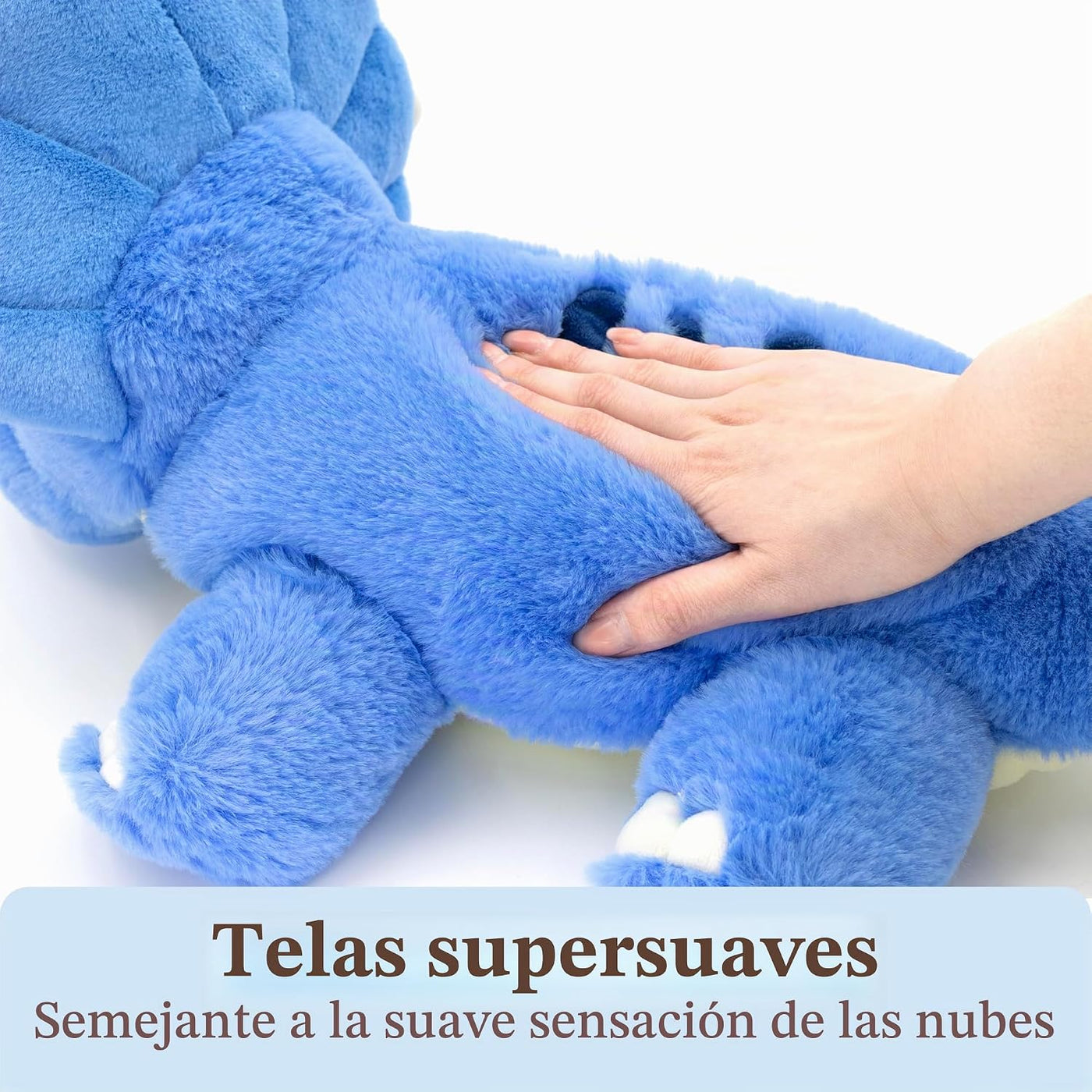 IKASA Peluche de dinosaurio Triceratops grande de 18 pulgadas, jugu...