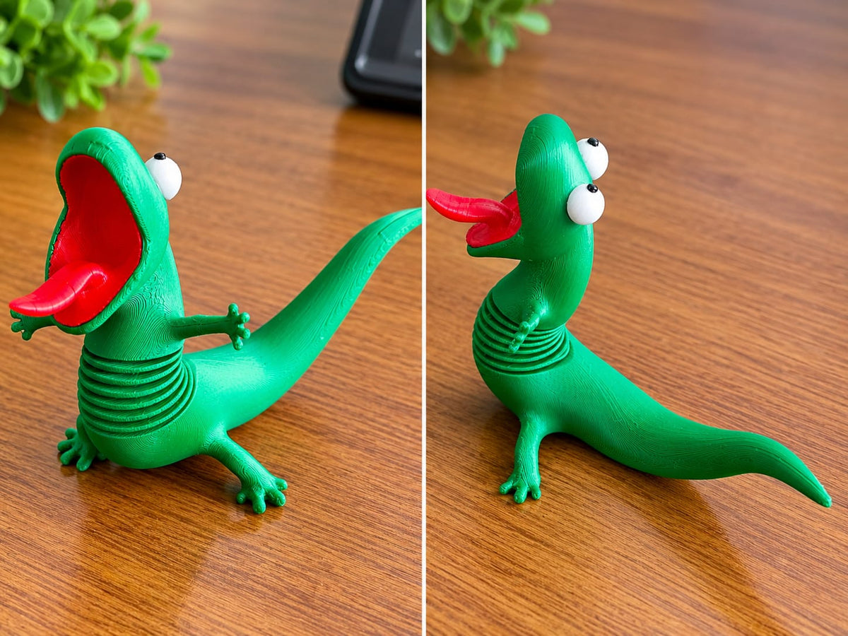 Lagarto Decorativo para Moto Impreso en 3D – Personalización de Motocicletas
